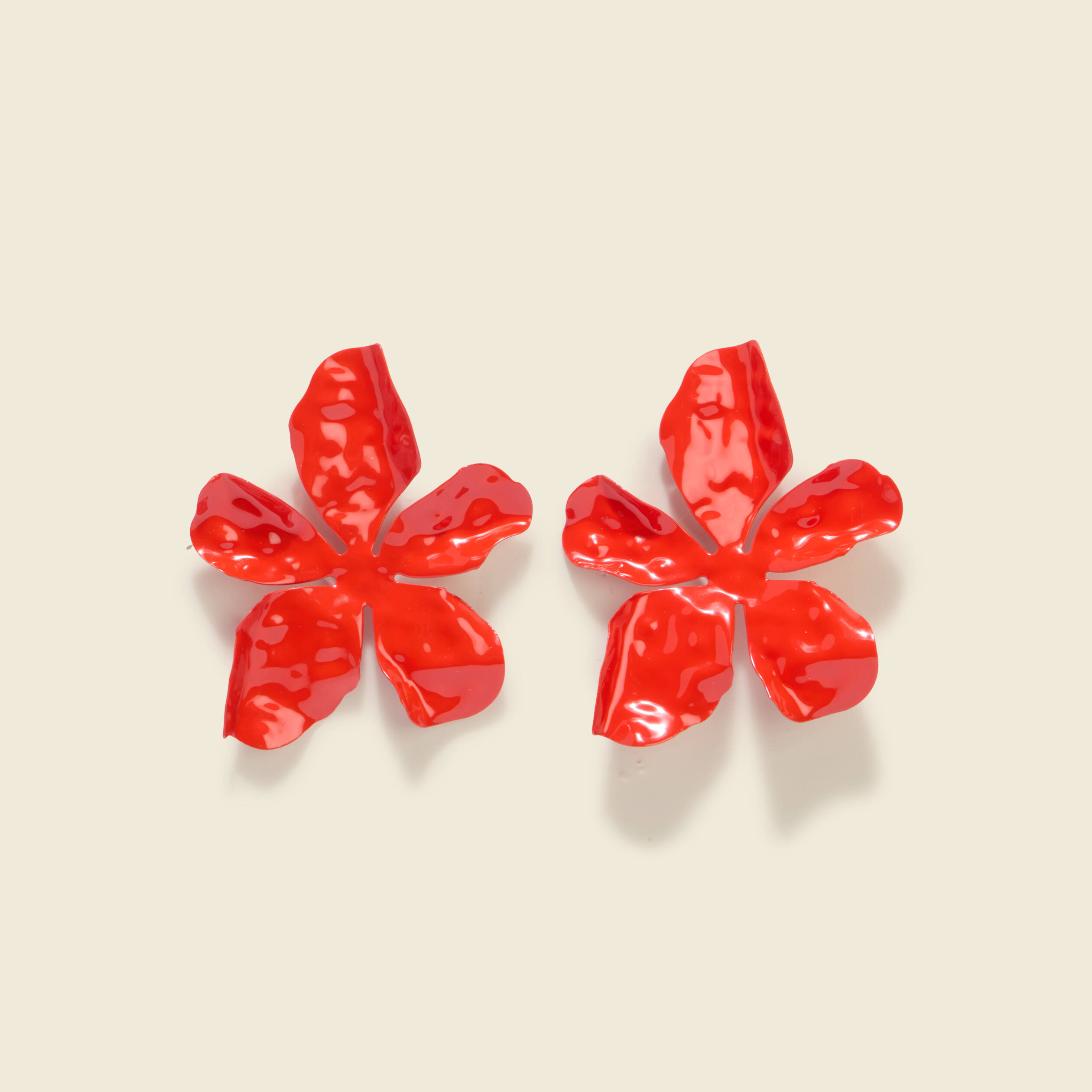 Boucles d'oreilles orange fonc&eacute; femme