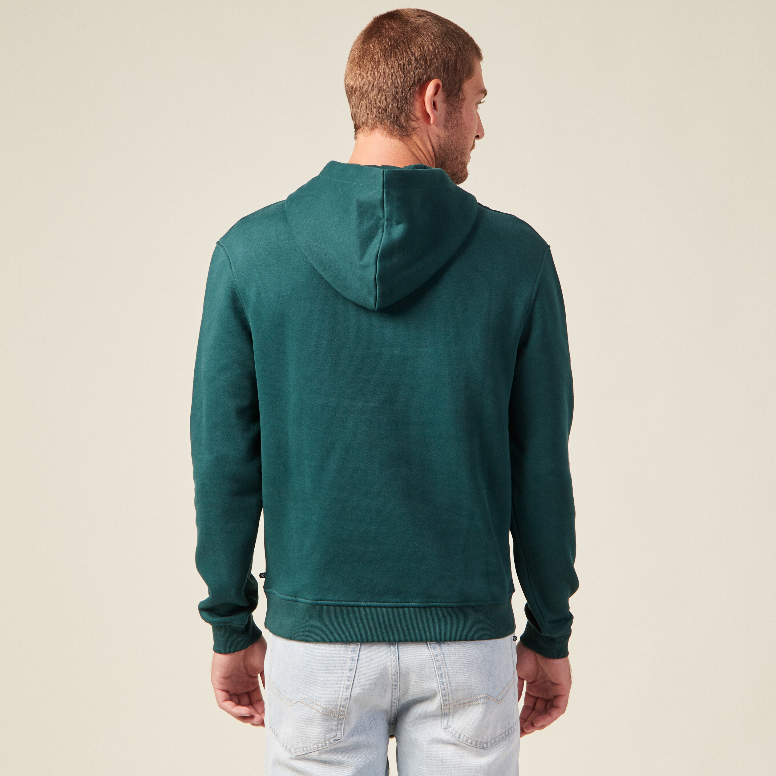 Homme Sweat-shirt à capuche homme Vert-foncé-Daiber