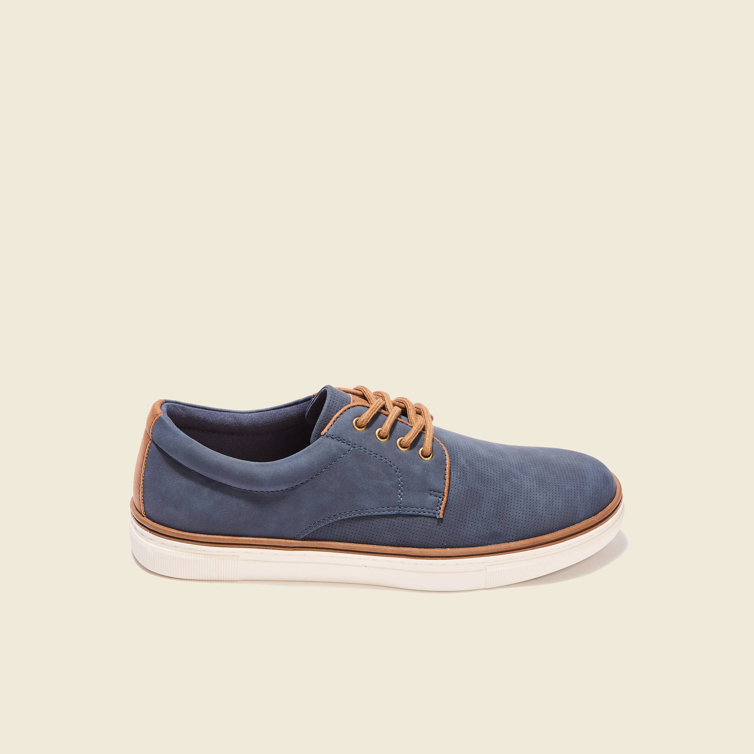 tennis plates a lacets bleu fonce homme Tennis plates à lacets bleu foncé homme