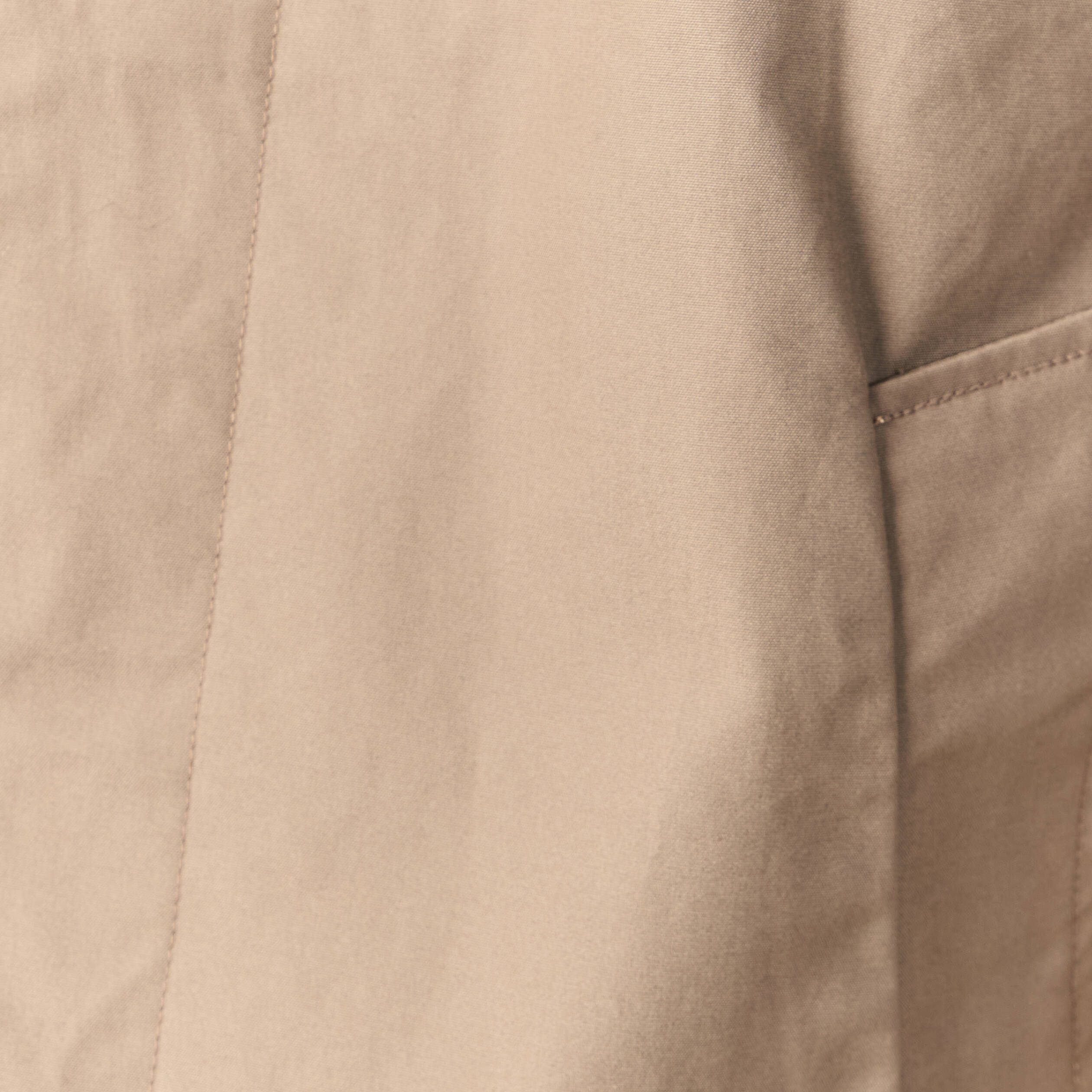 Trench en coton doubl&eacute; taupe homme