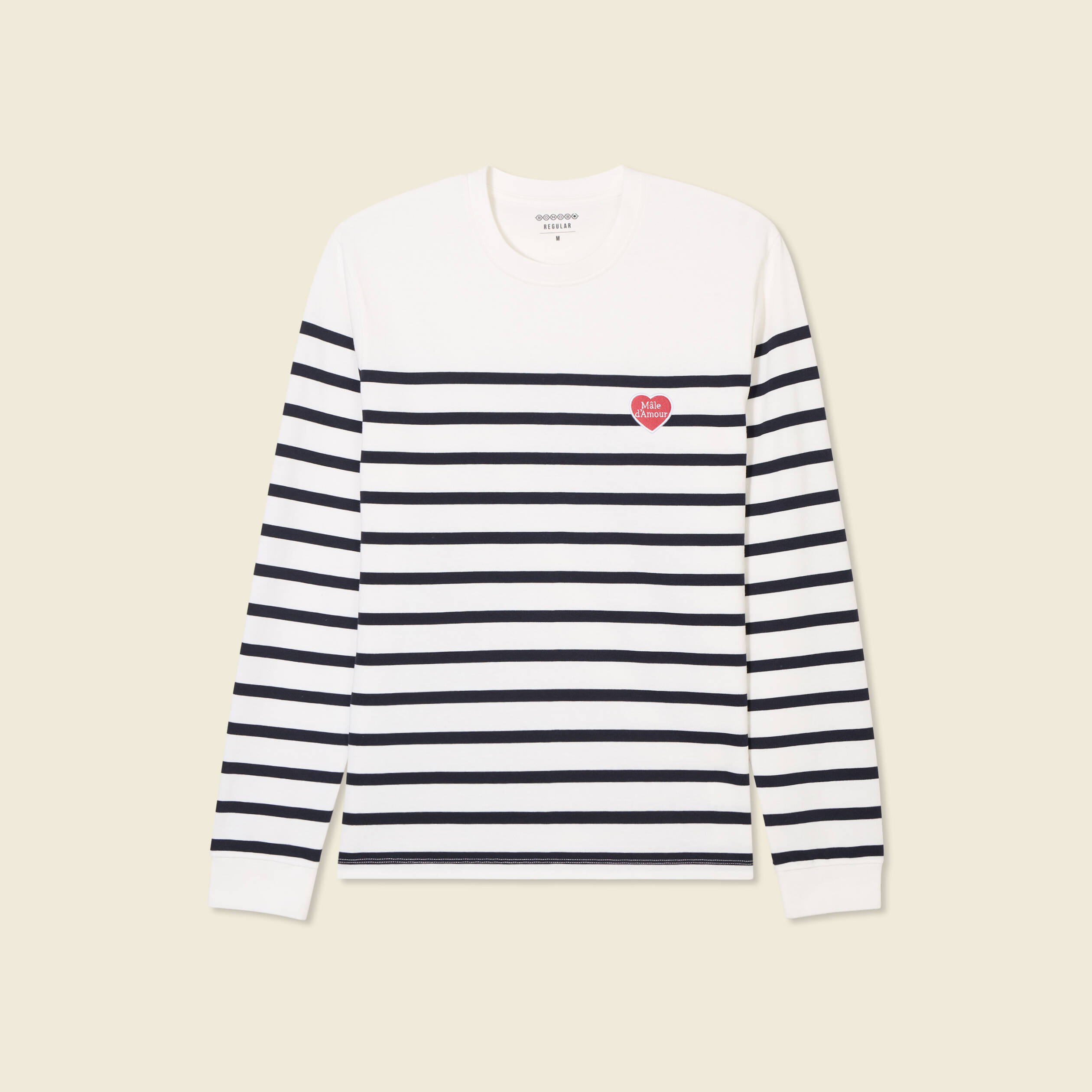 t shirt manches longues ecru homme T-shirt manches longues ecru homme