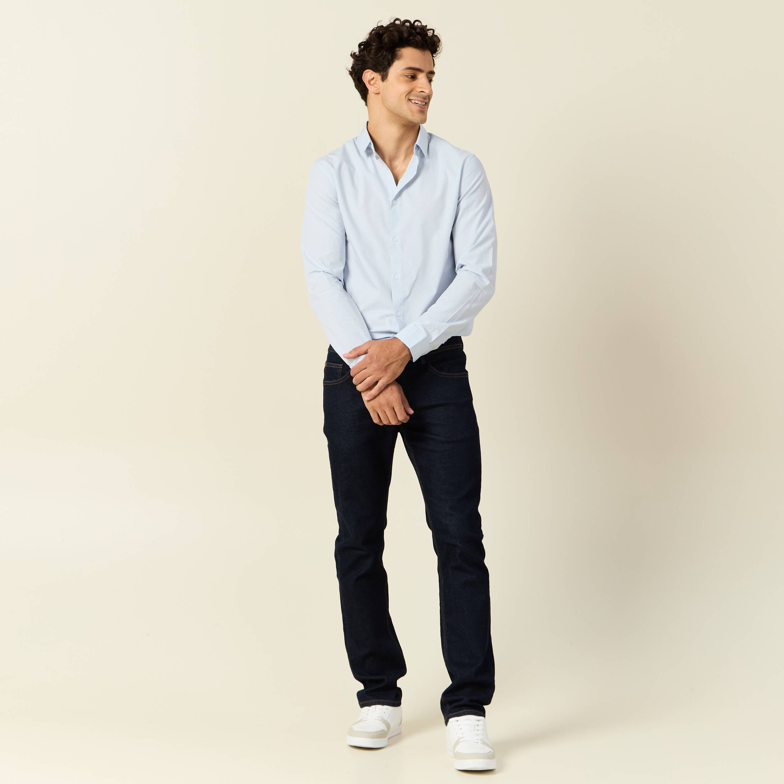 chemise manches longues bleu ciel homme Chemise manches longues bleu ciel homme