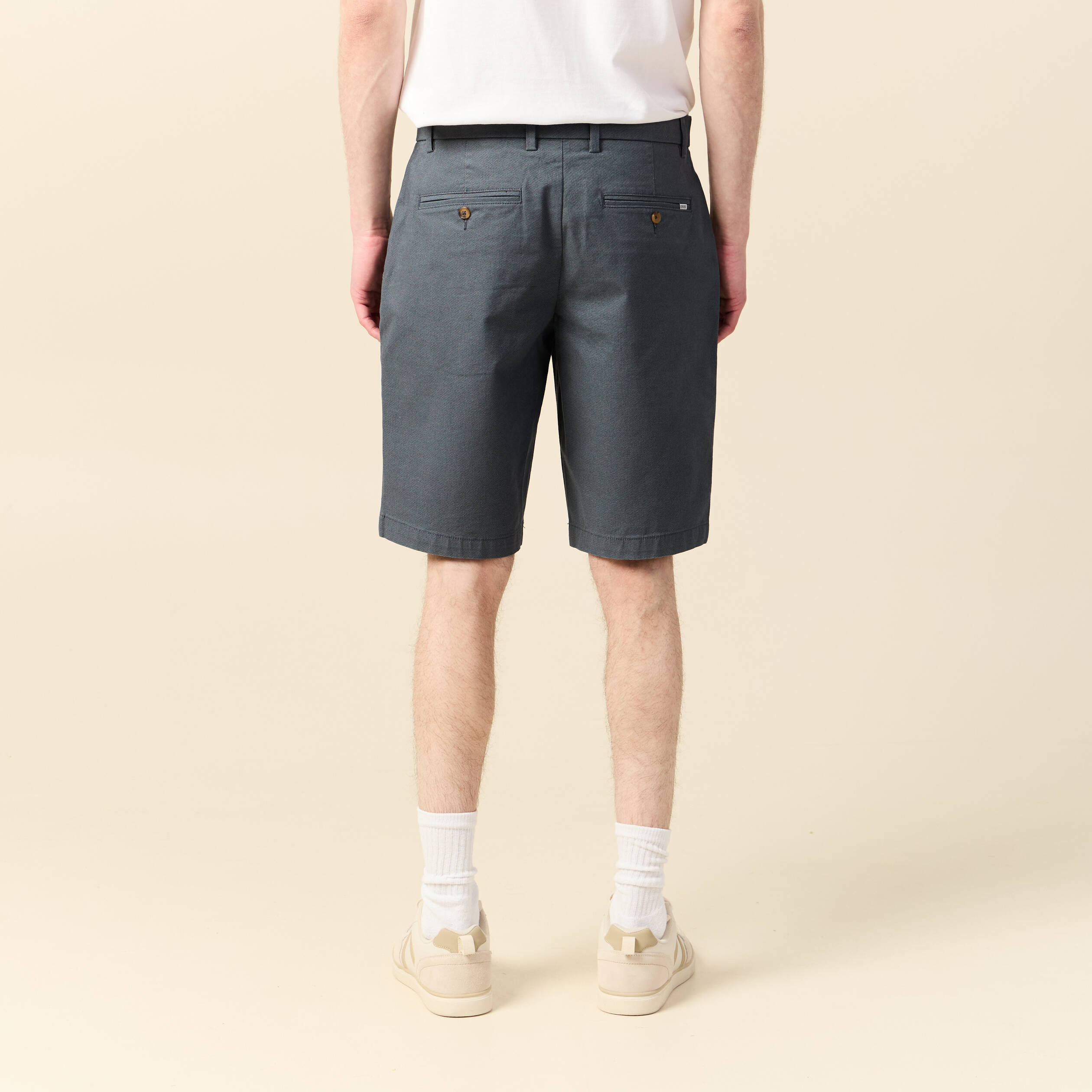 bermuda droit eco responsable vert fonce homme Bermuda droit éco-responsable vert foncé homme
