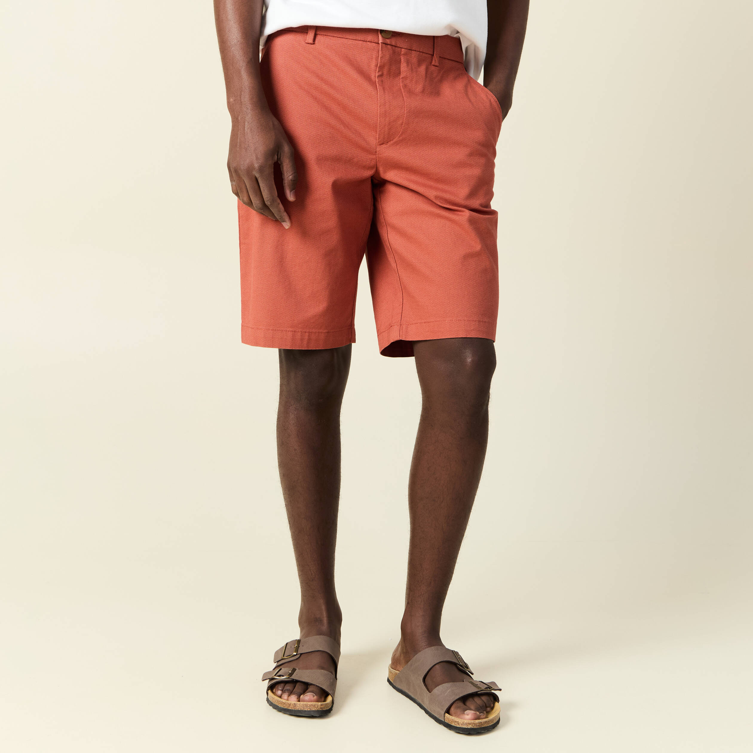 bermuda droit eco responsable rose homme Bermuda droit éco-responsable rose homme