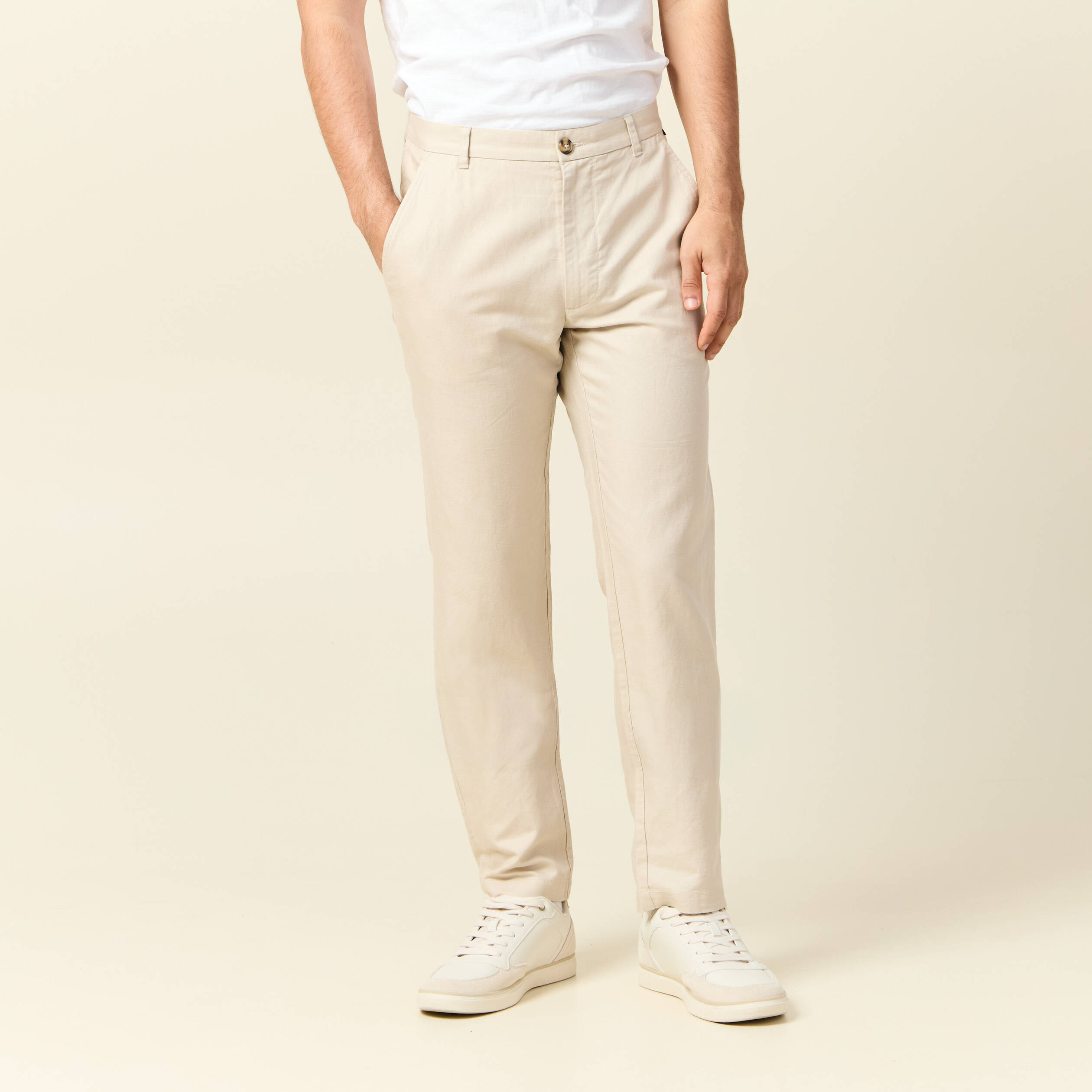 pantalon chino sable homme Pantalon chino sable homme