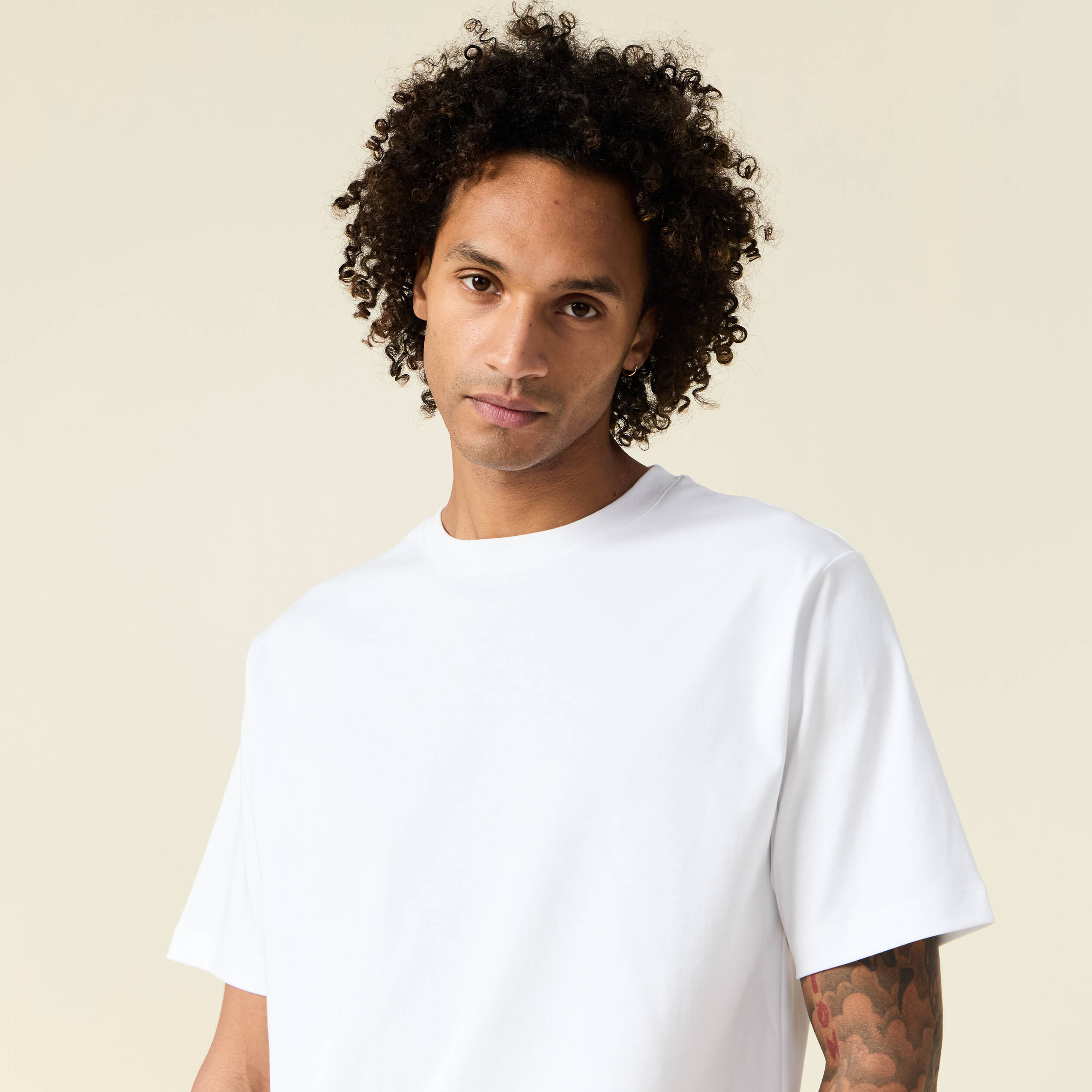 t shirt manches courtes blanc homme T-shirt manches courtes blanc homme