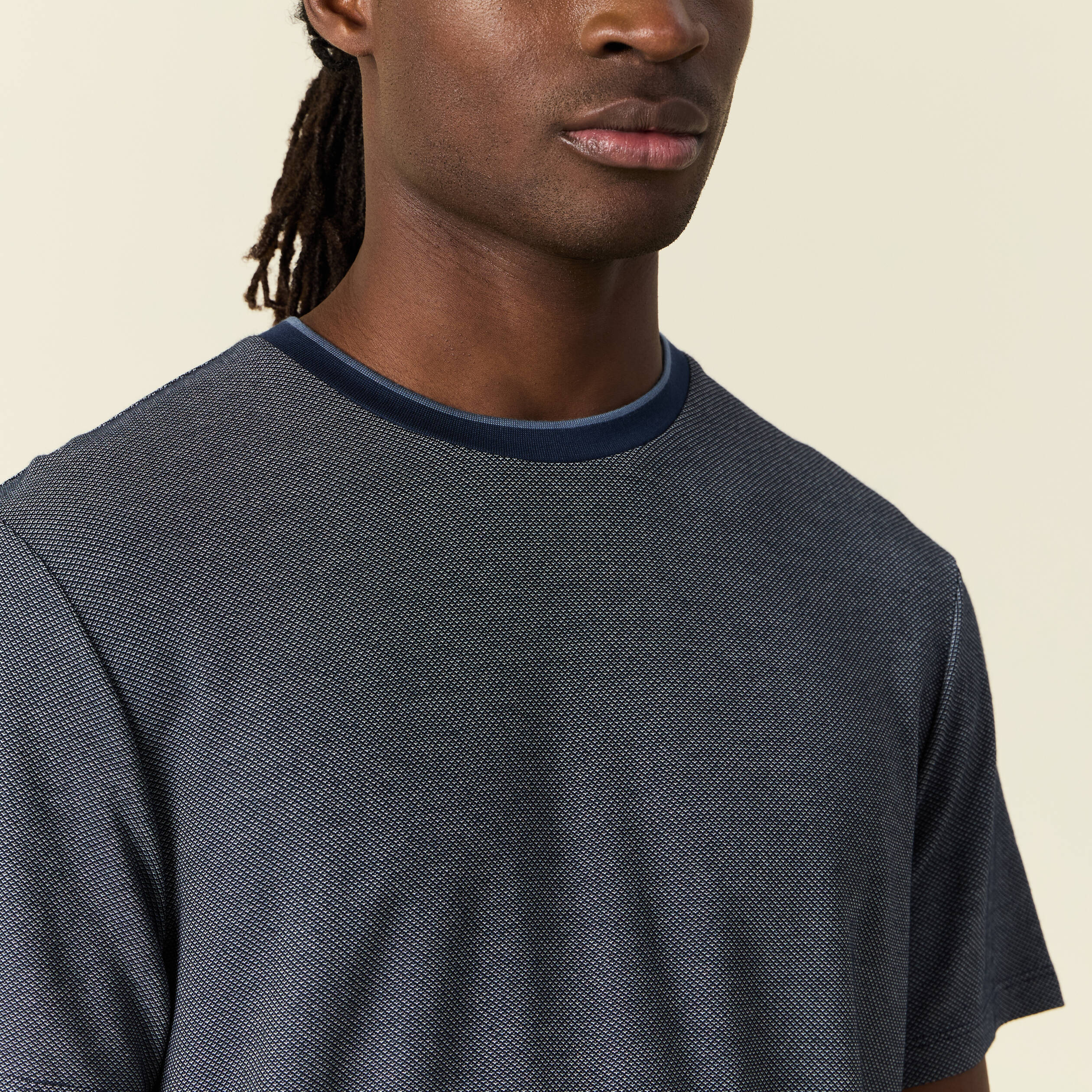 t shirt manches courtes bleu marine homme T-shirt manches courtes bleu marine homme