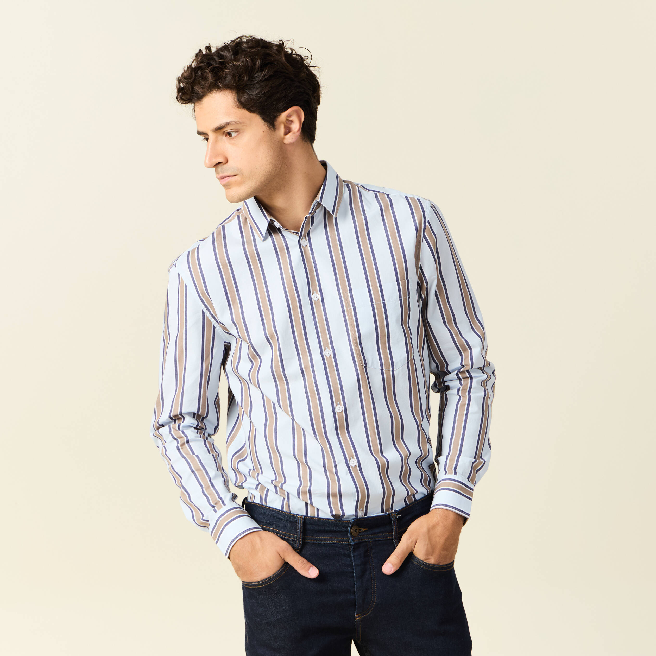 chemise manches longues bleu ciel homme Chemise manches longues bleu ciel homme