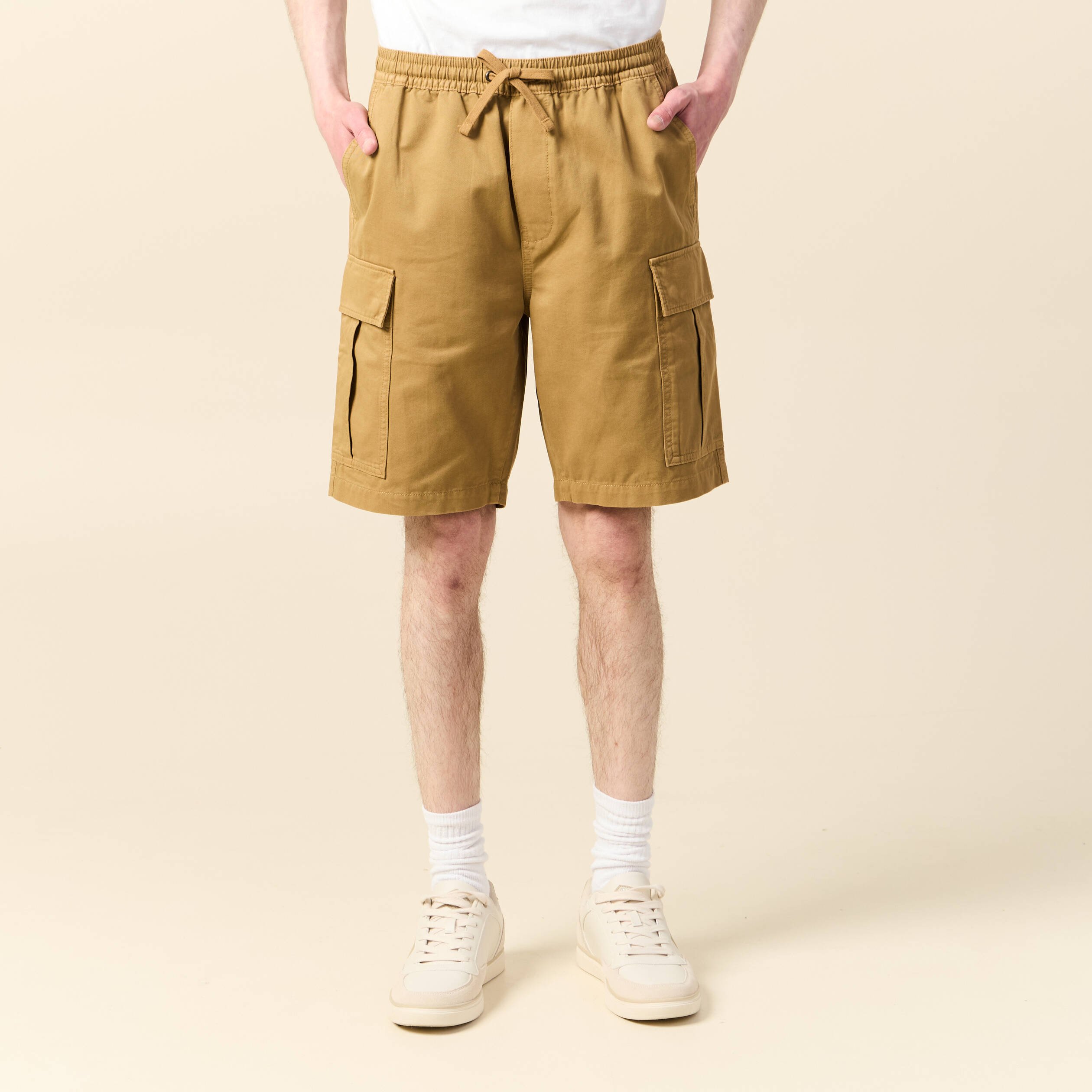 bermuda droit cargo camel homme Bermuda droit cargo camel homme
