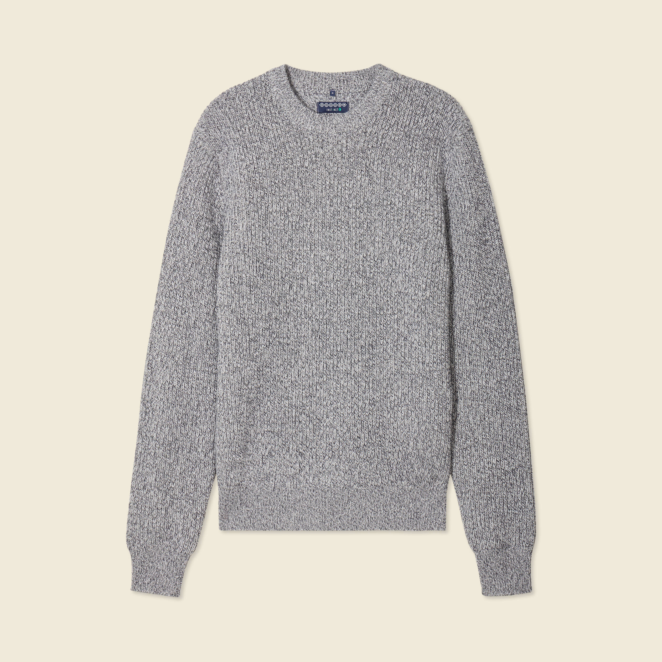 Pull manches longues gris homme