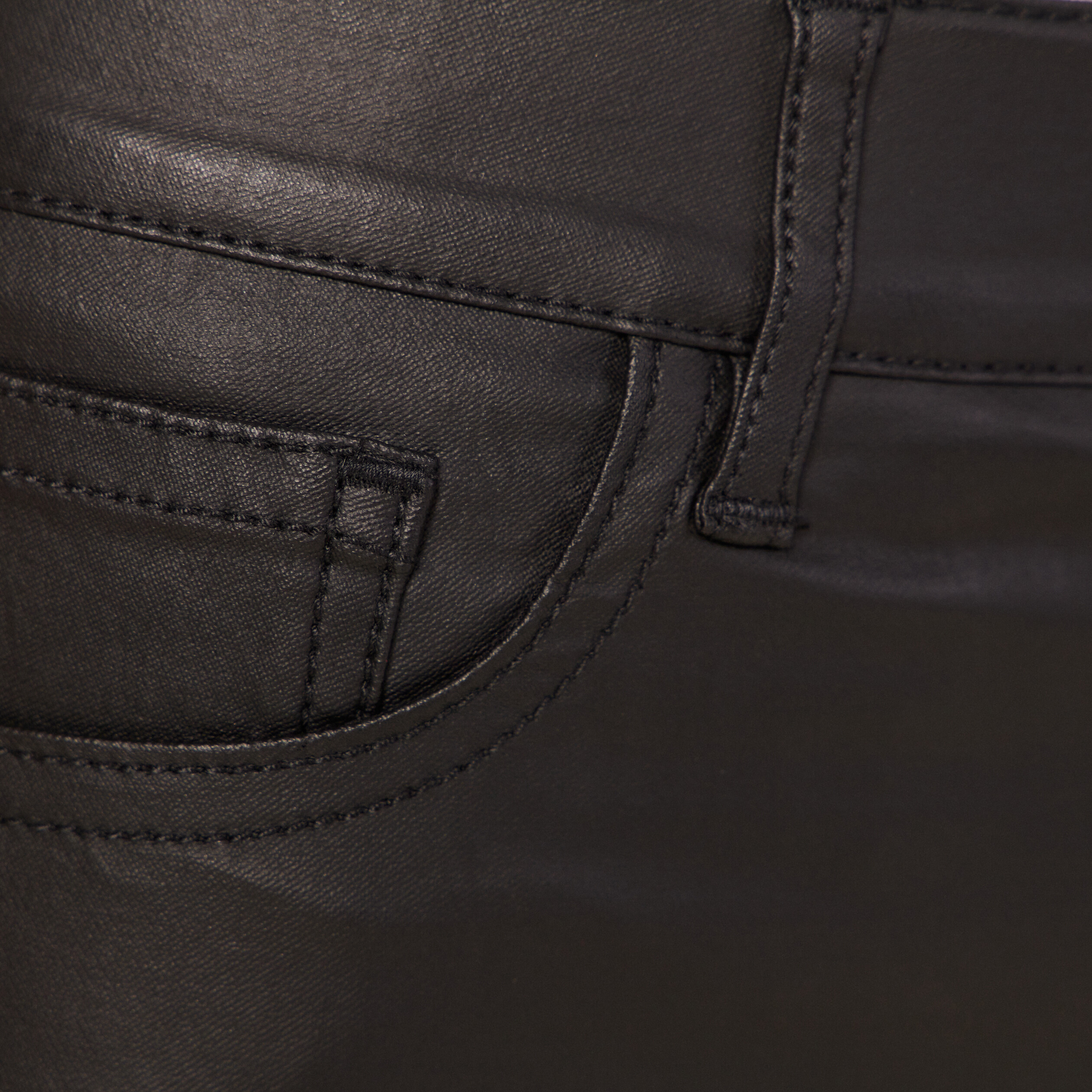 tregging skinny denim noir enduit femme Tregging skinny denim noir enduit femme