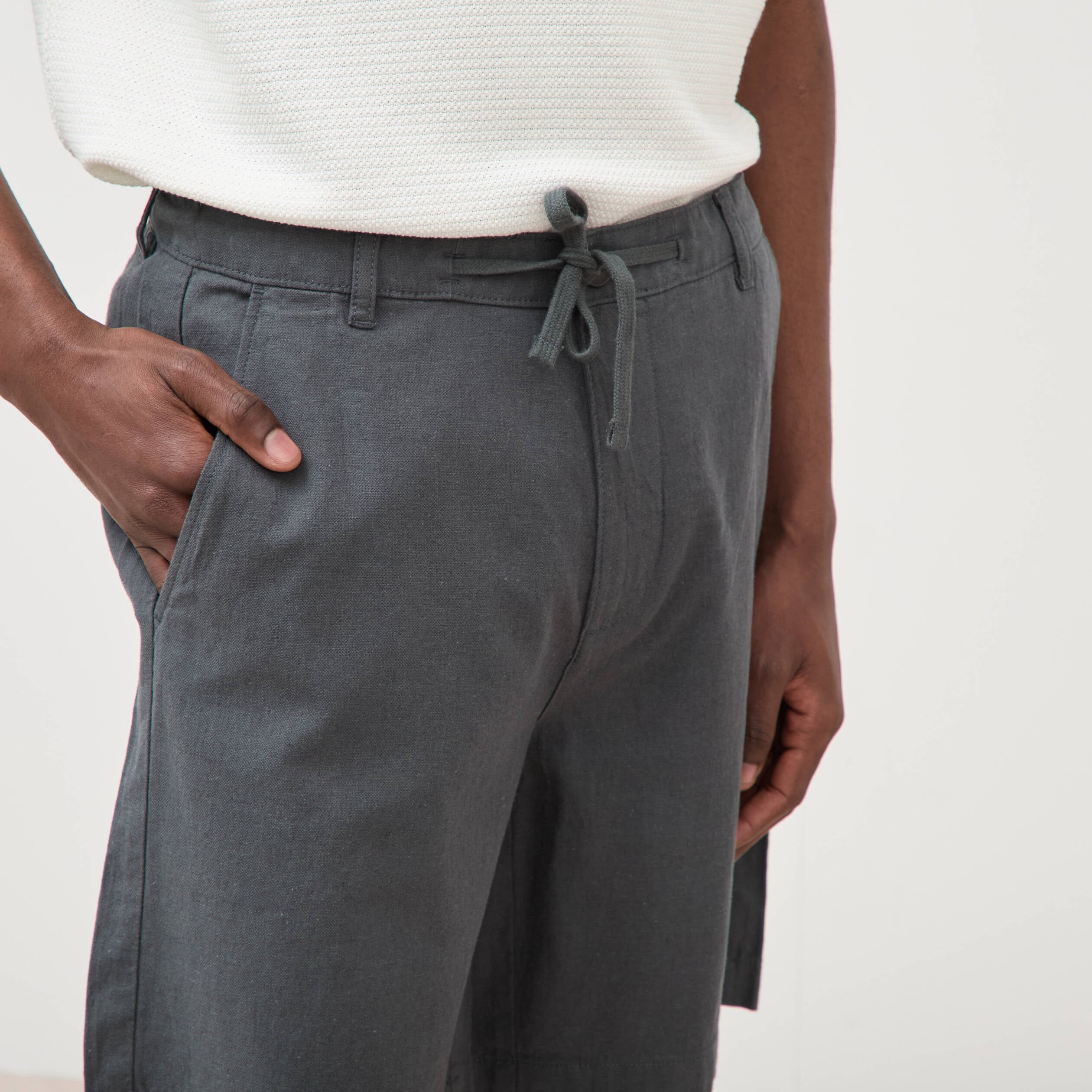 Bermuda vert kaki homme