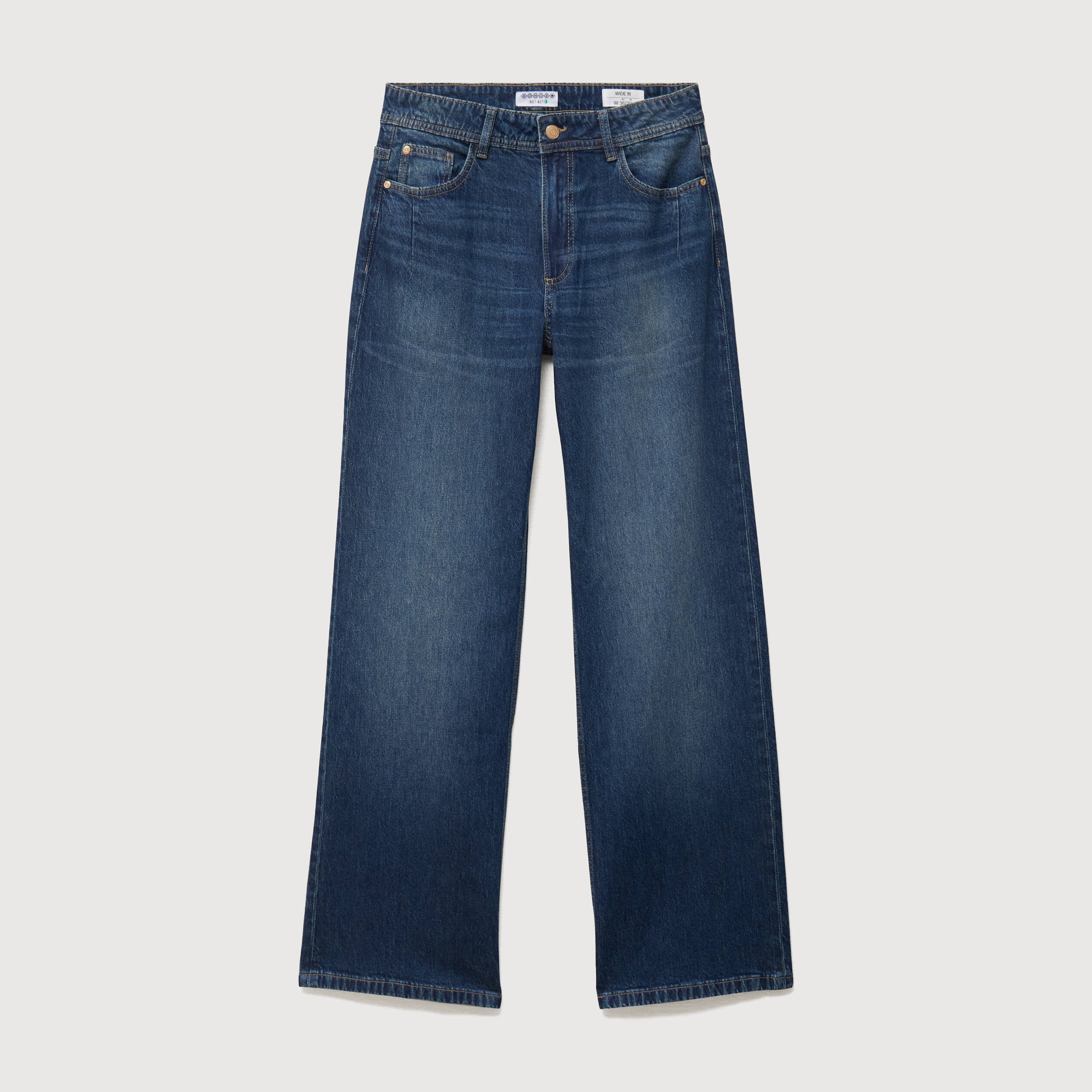 Jeans large taille standard denim stone femme