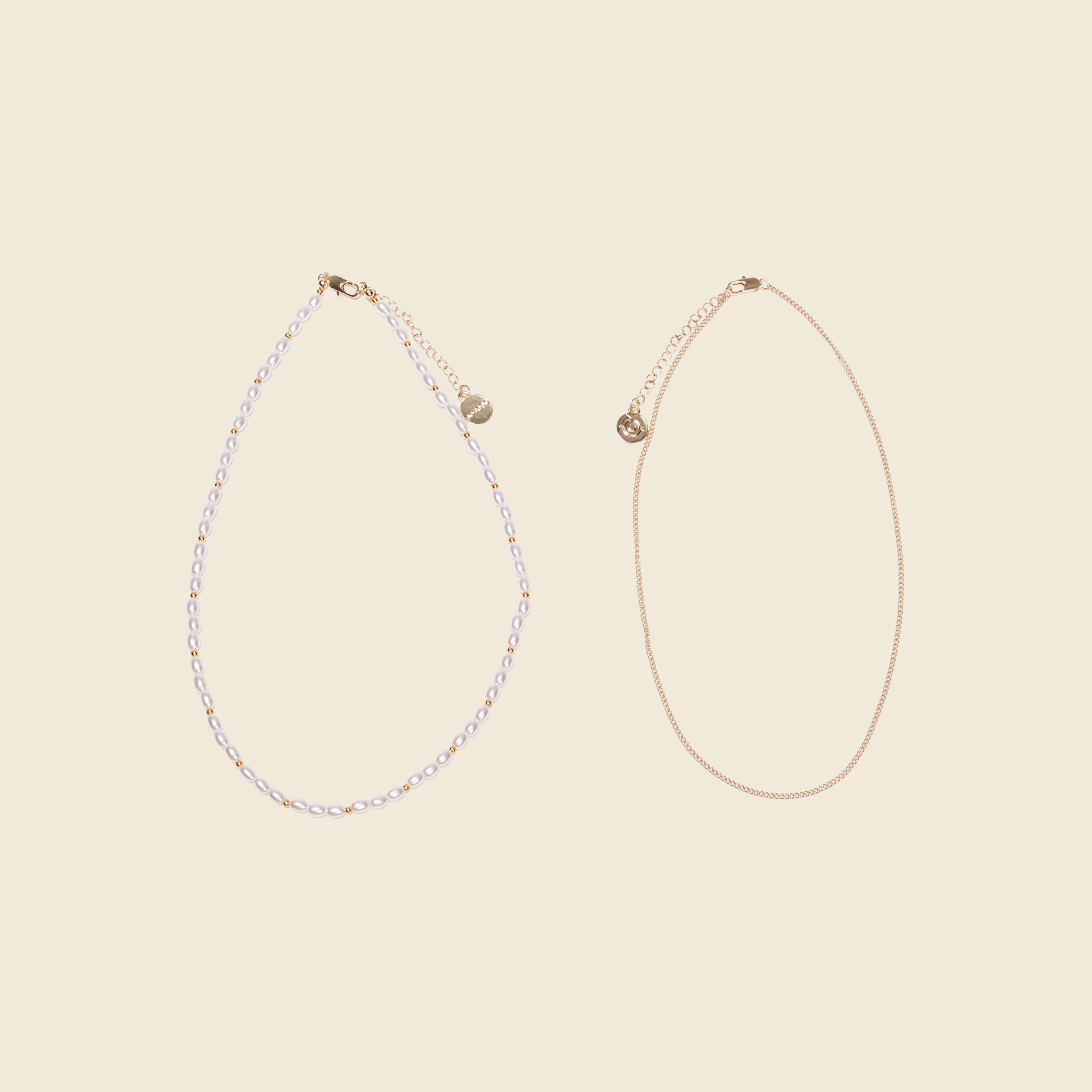 double collier a perles blanc femme Double collier à perles blanc femme