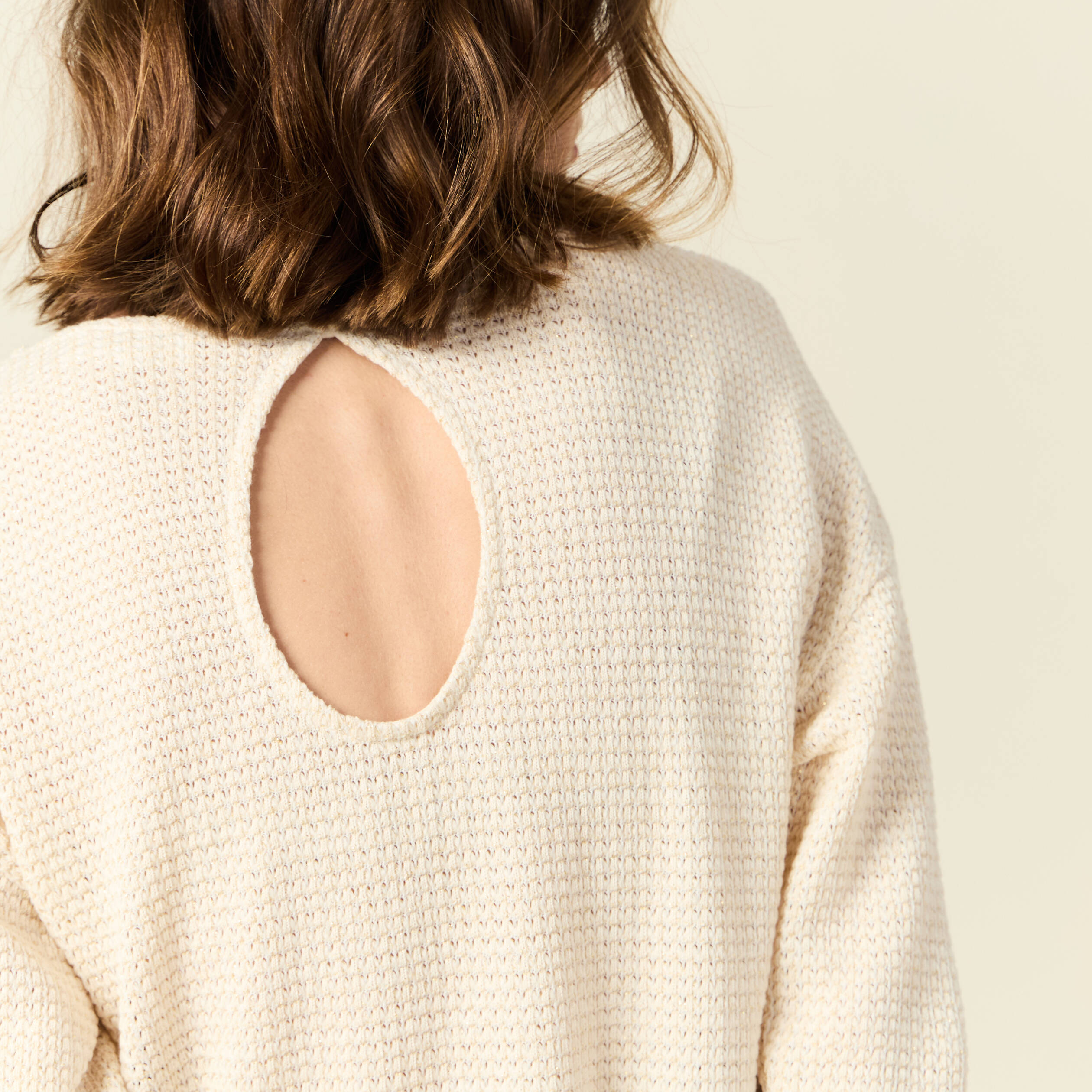 Sweat ecru femme hotsell