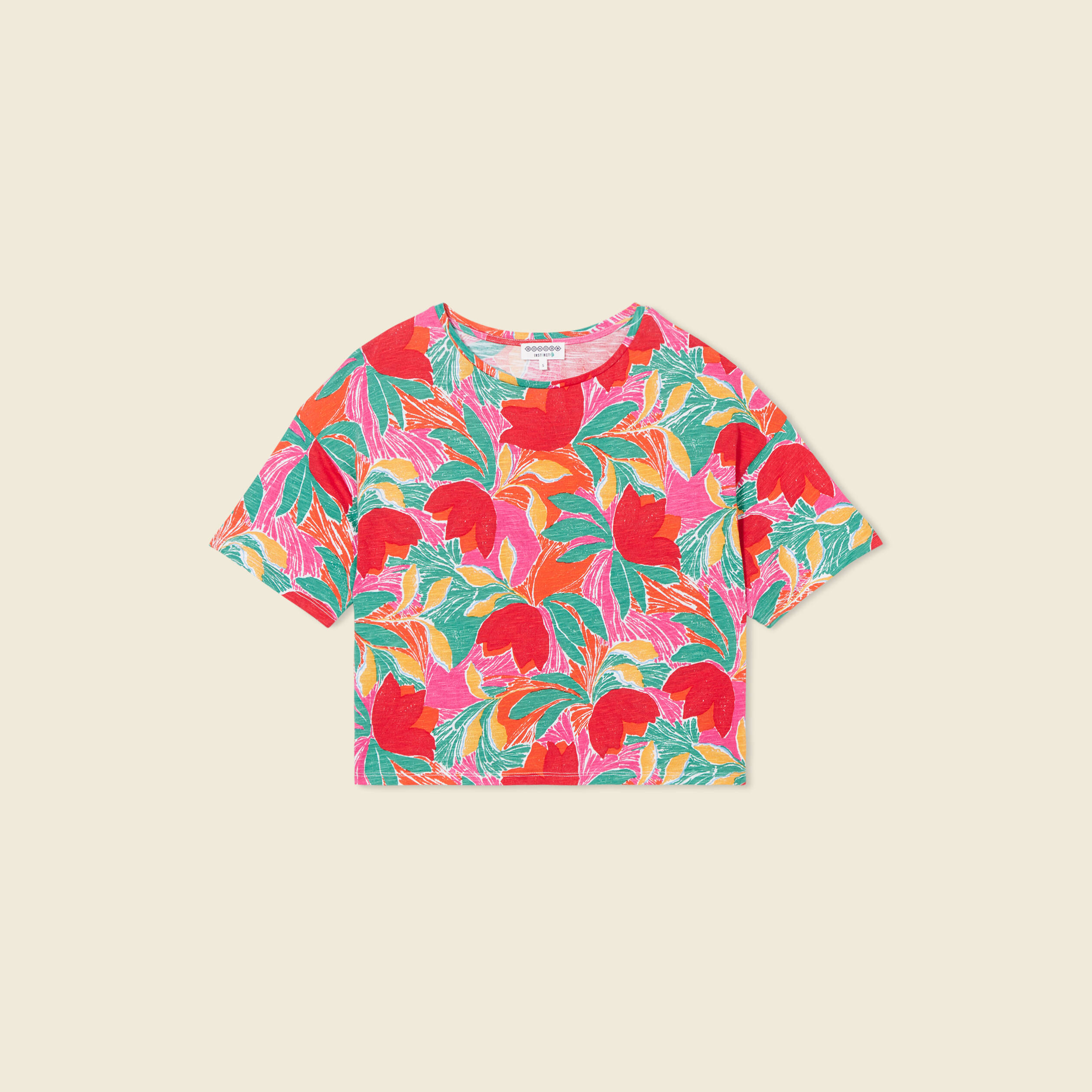 t shirt manches courtes multicolore femme T-shirt manches courtes multicolore femme
