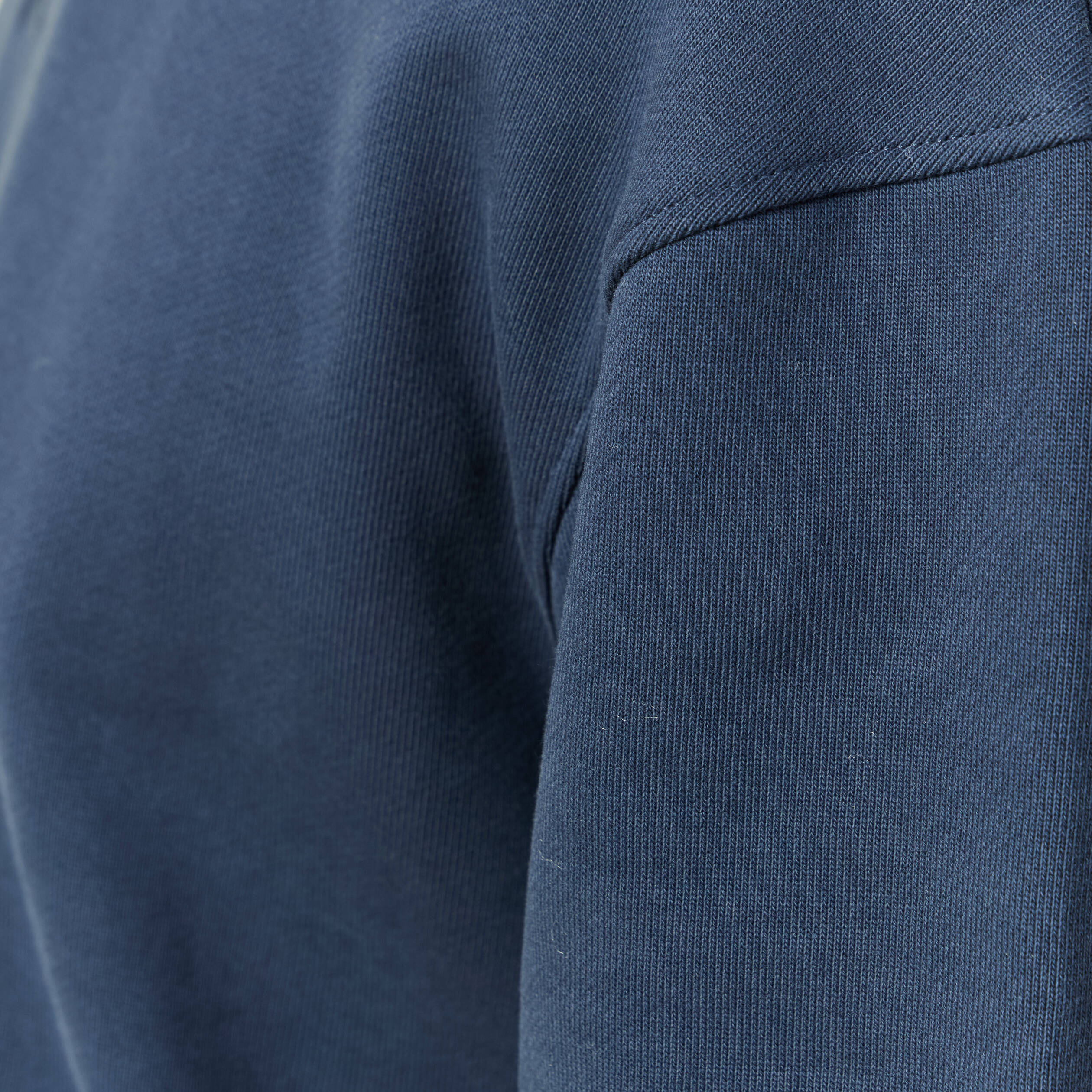 Sweat manches longues en coton bleu marine homme