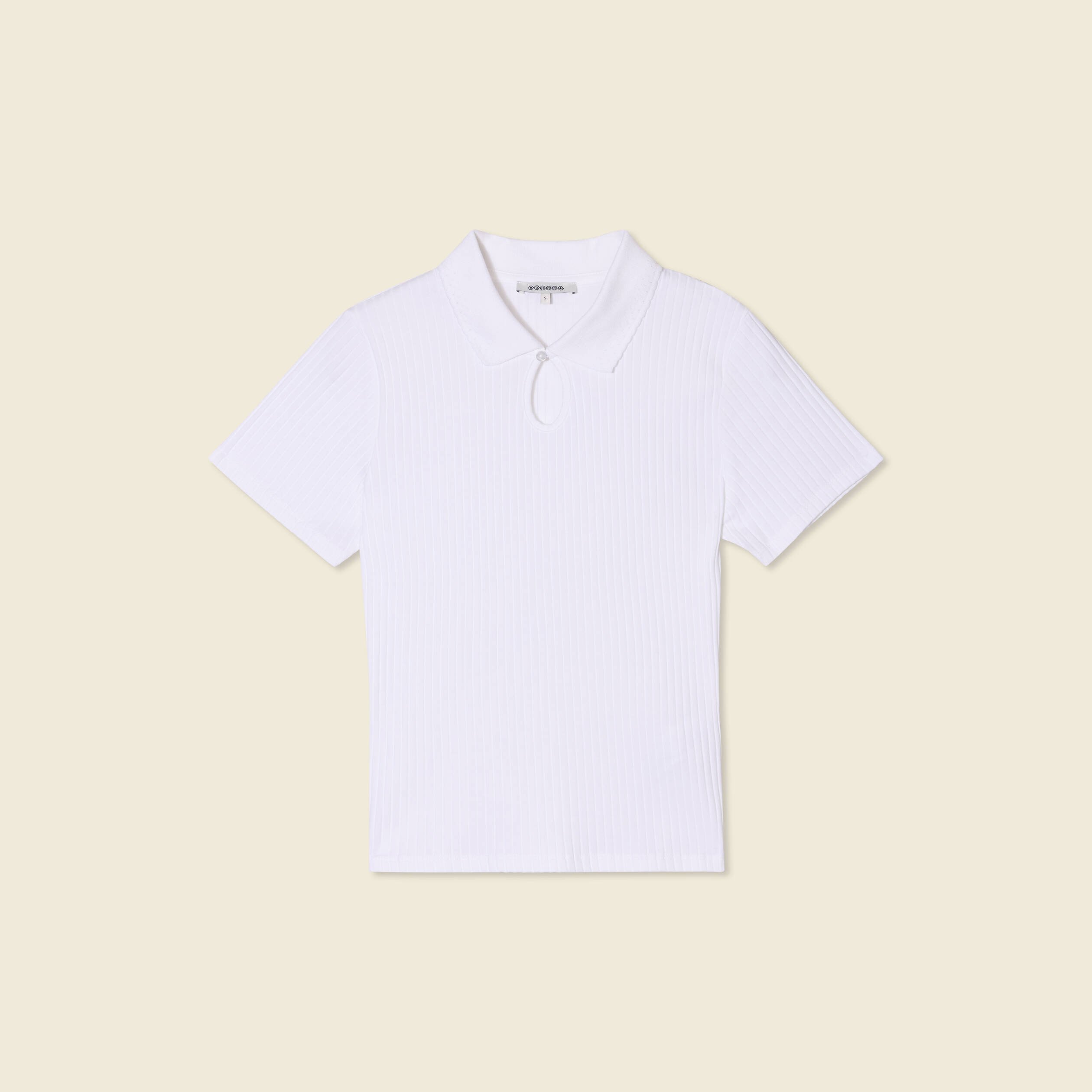 polo manches courtes blanc femme Polo manches courtes blanc femme