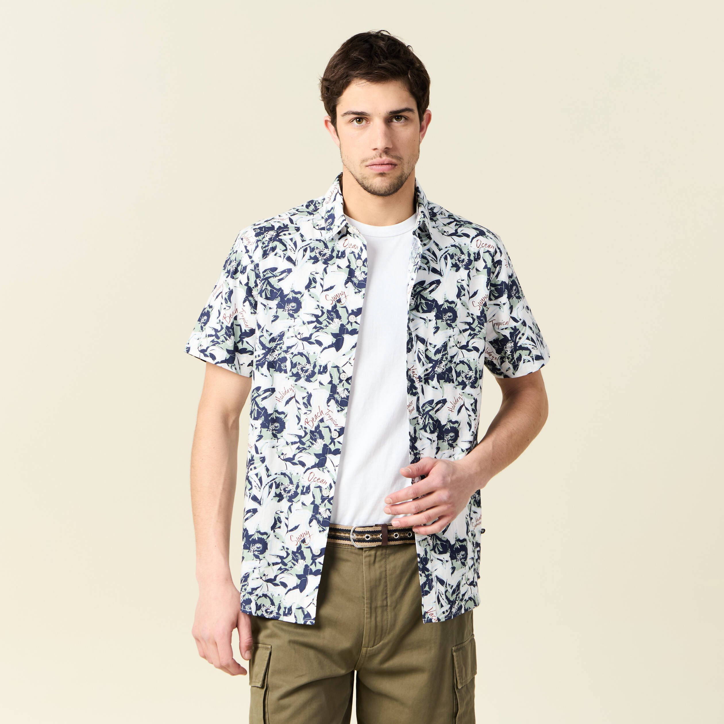 chemise manches courtes blanc homme Chemise manches courtes blanc homme