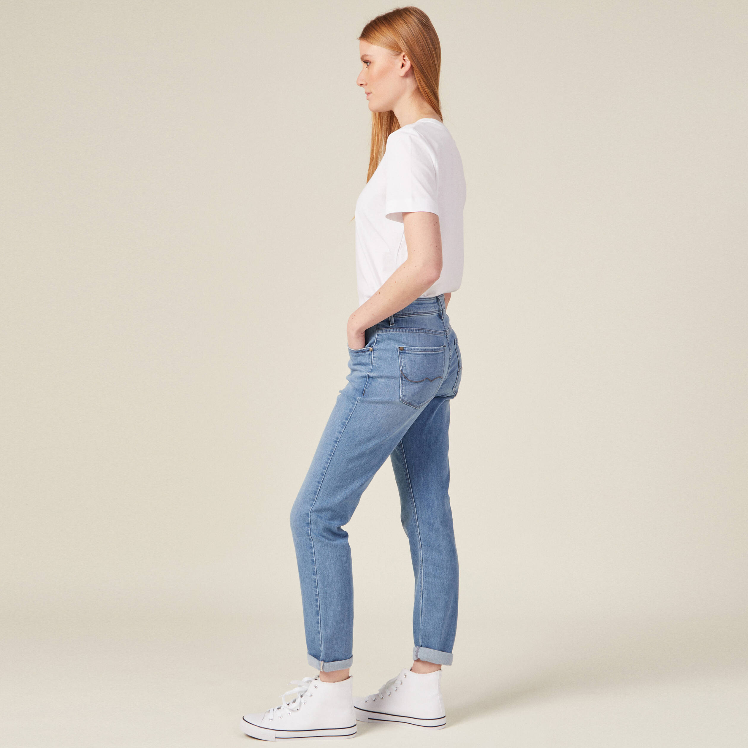 Jean boyfriend taille haute pas cher cheap