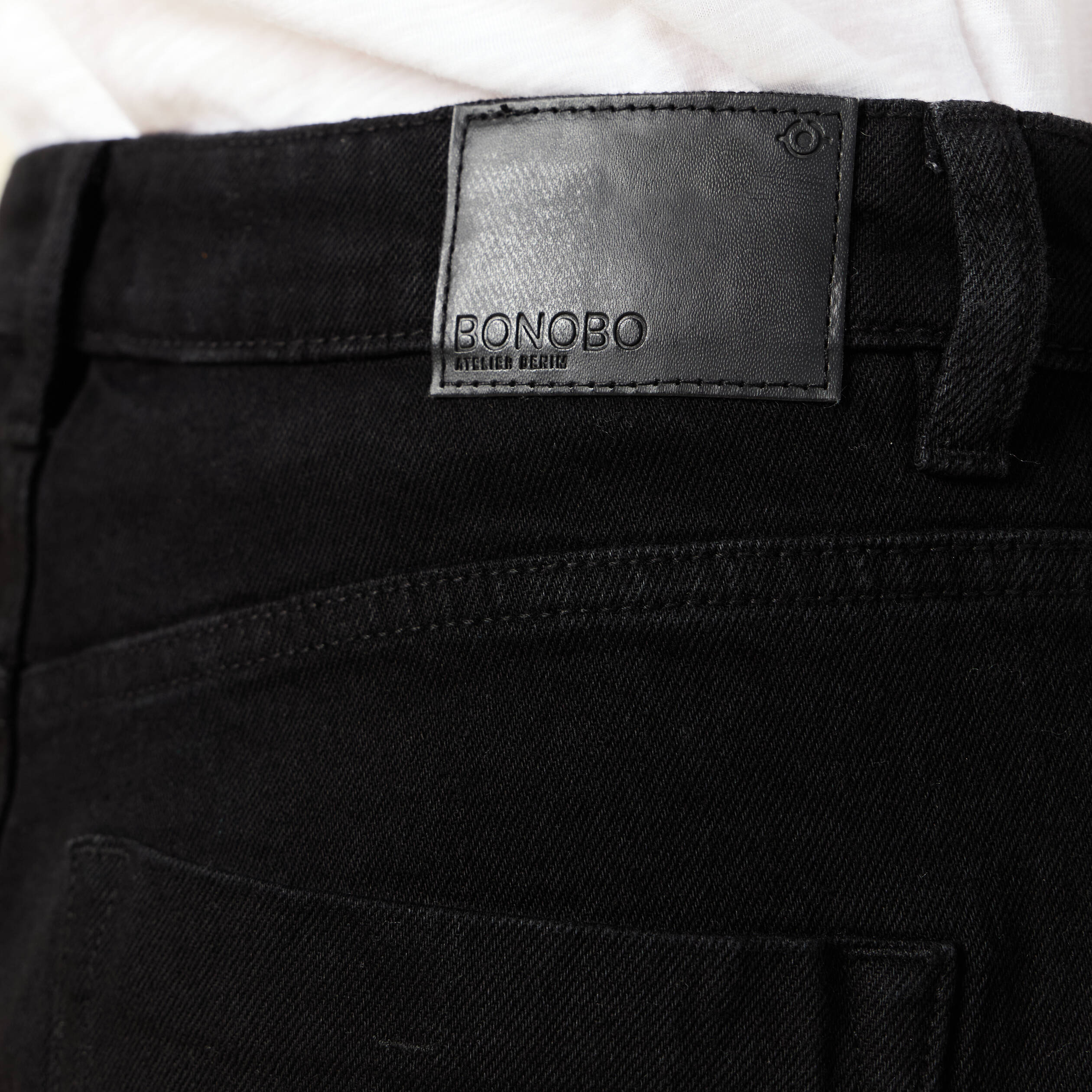 jeans mom 78eme denim noir femme Jeans mom 7/8ème denim noir femme