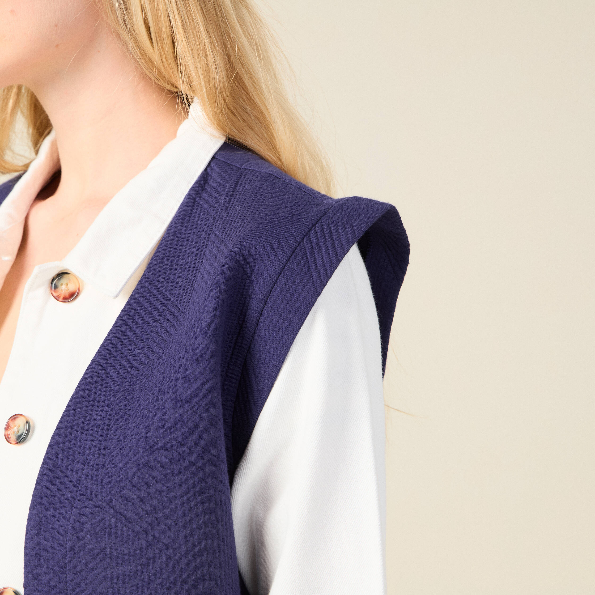 gilet sans manches bleu femme Gilet sans manches bleu femme