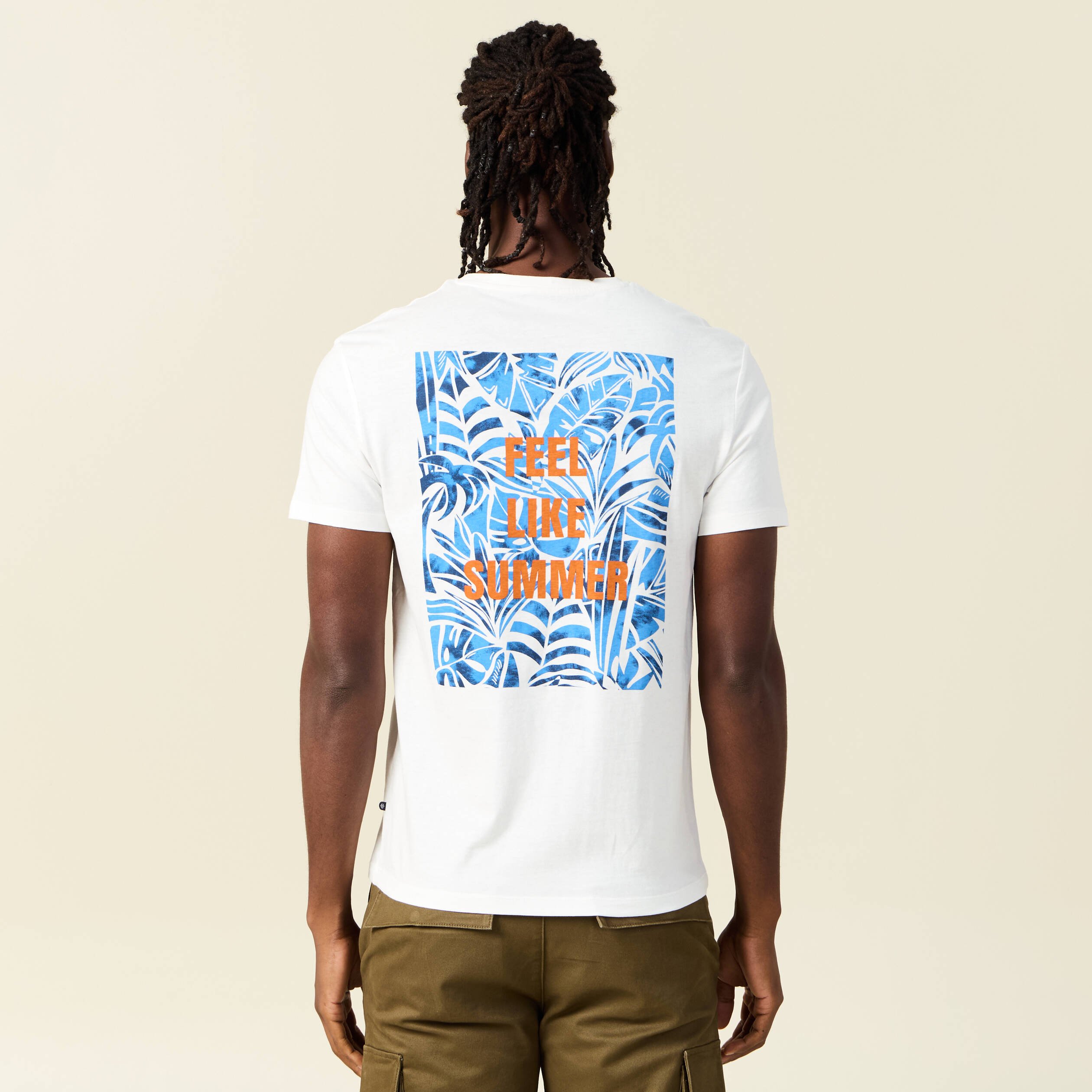 t shirt manches courtes ecru homme T-shirt manches courtes ecru homme
