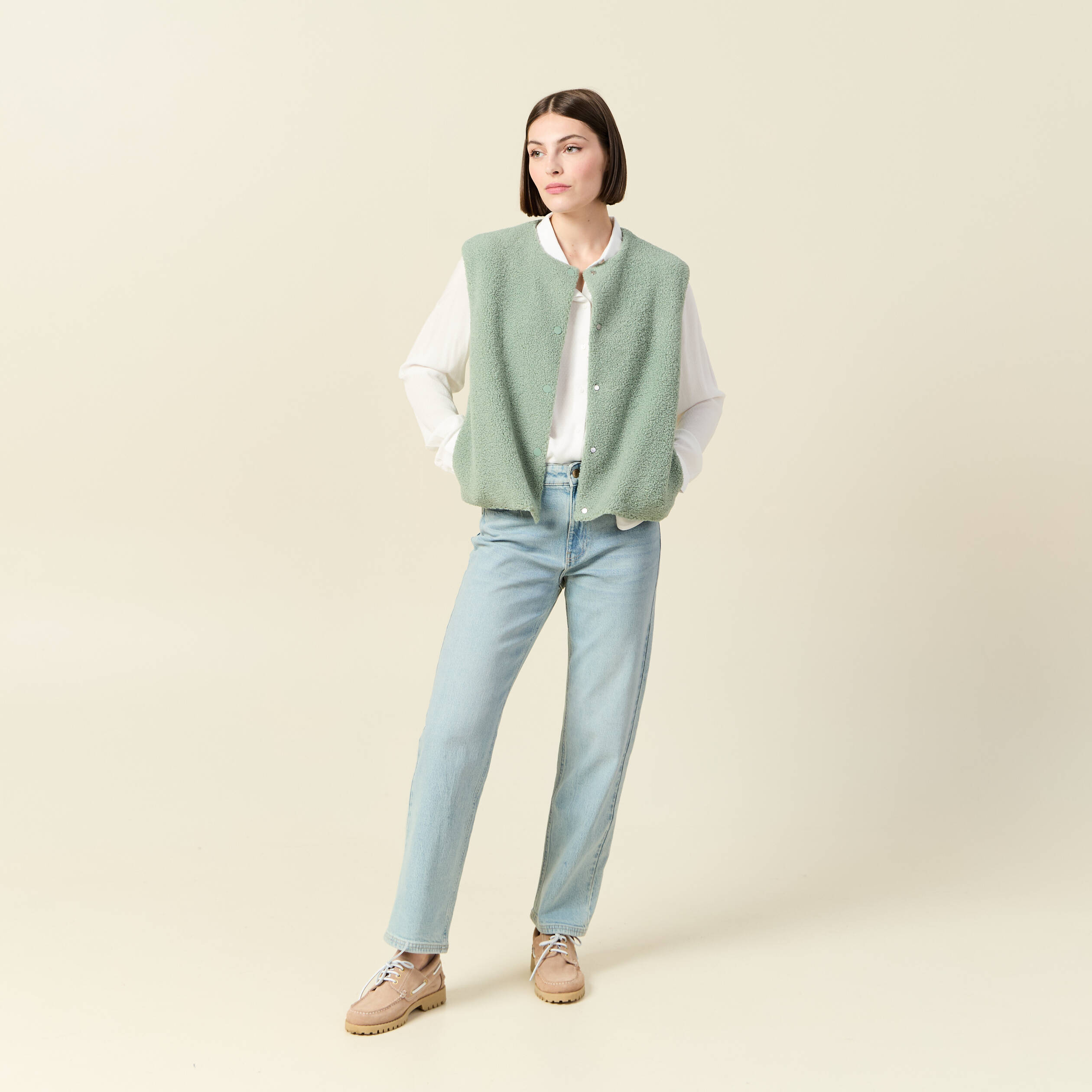 chemise manches longues fluide blanc femme Chemise manches longues fluide blanc femme