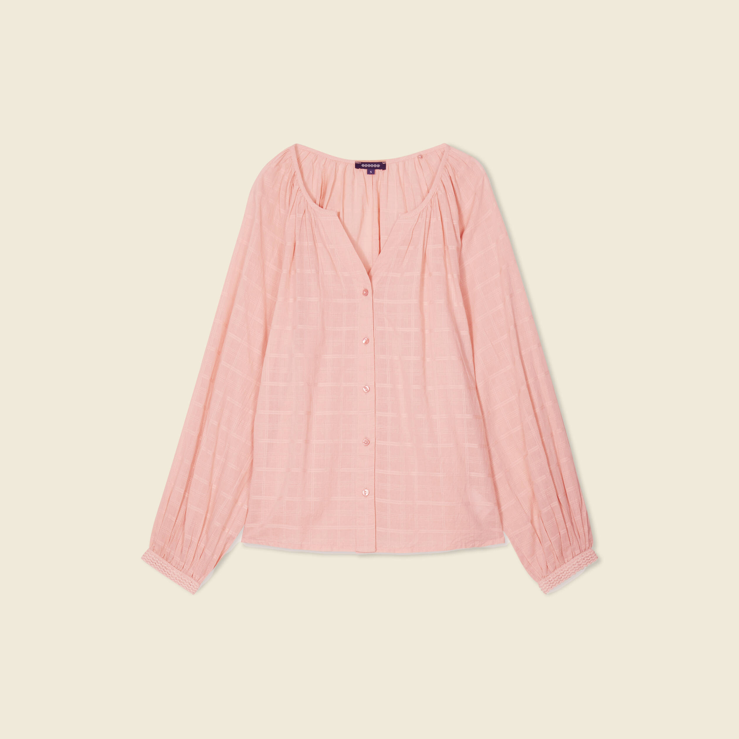 blouse manches longues rose femme Blouse manches longues rose femme