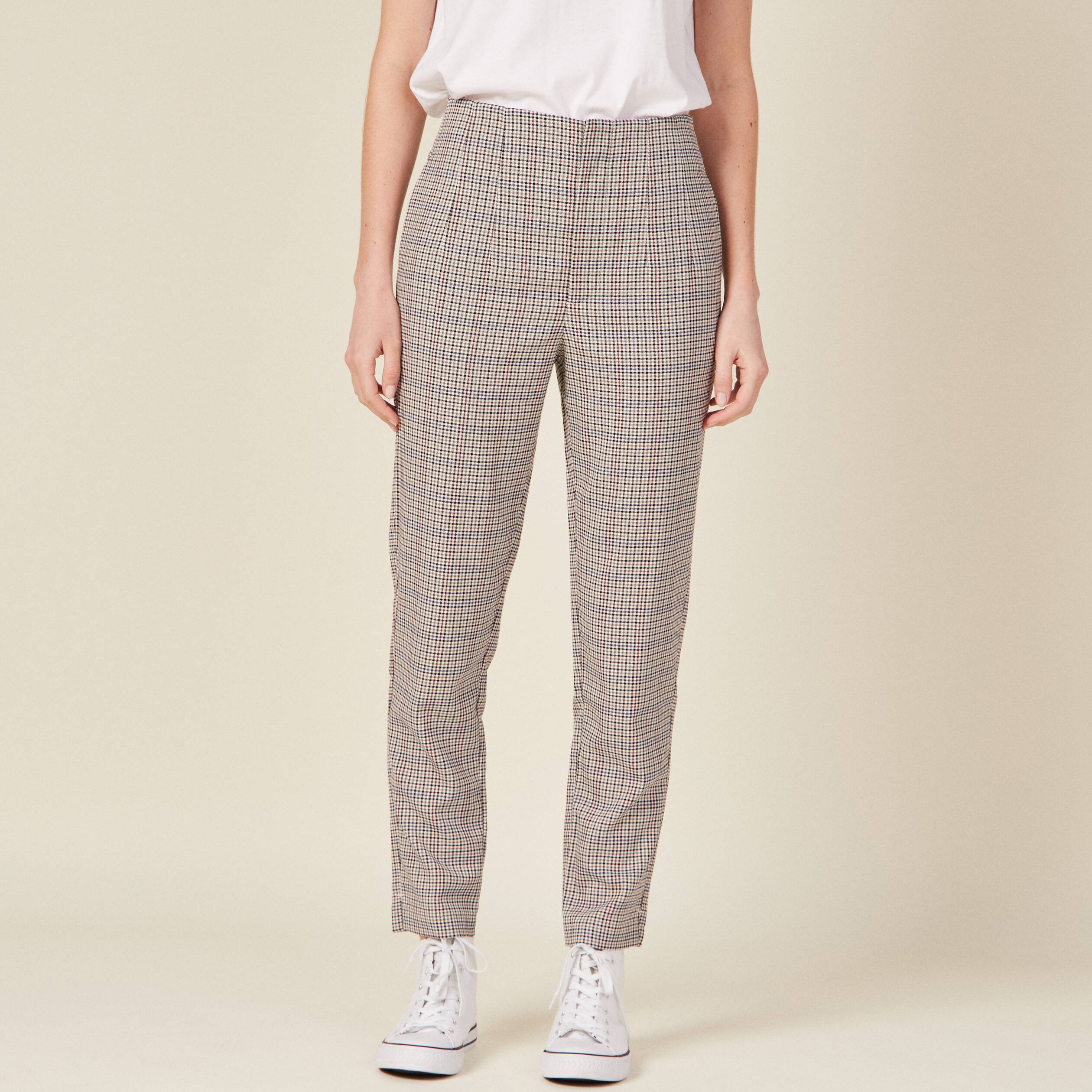 pantalon carotte bleu marine femme Pantalon carotte bleu marine femme