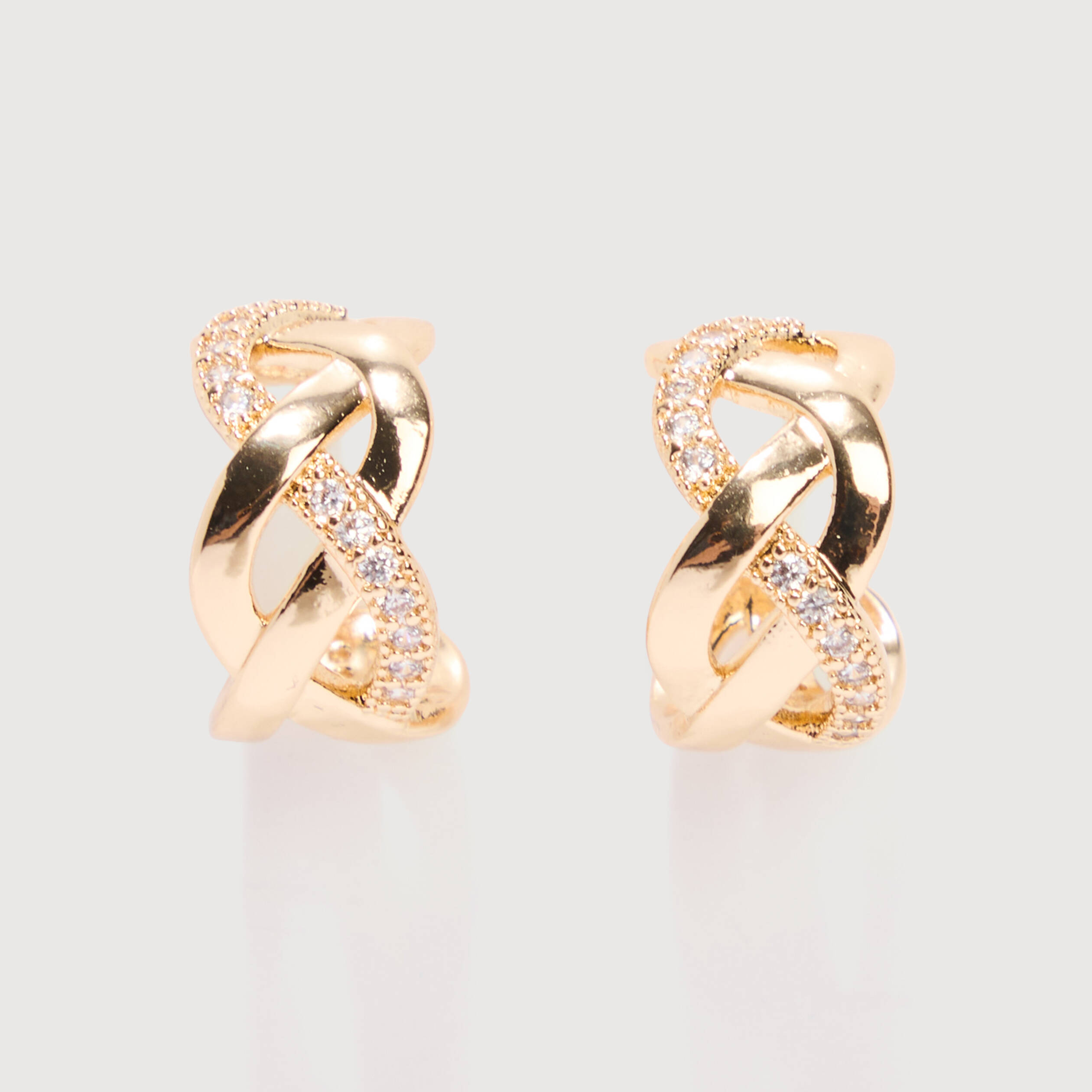 Boucles d'oreilles cr&eacute;oles couleur or femme