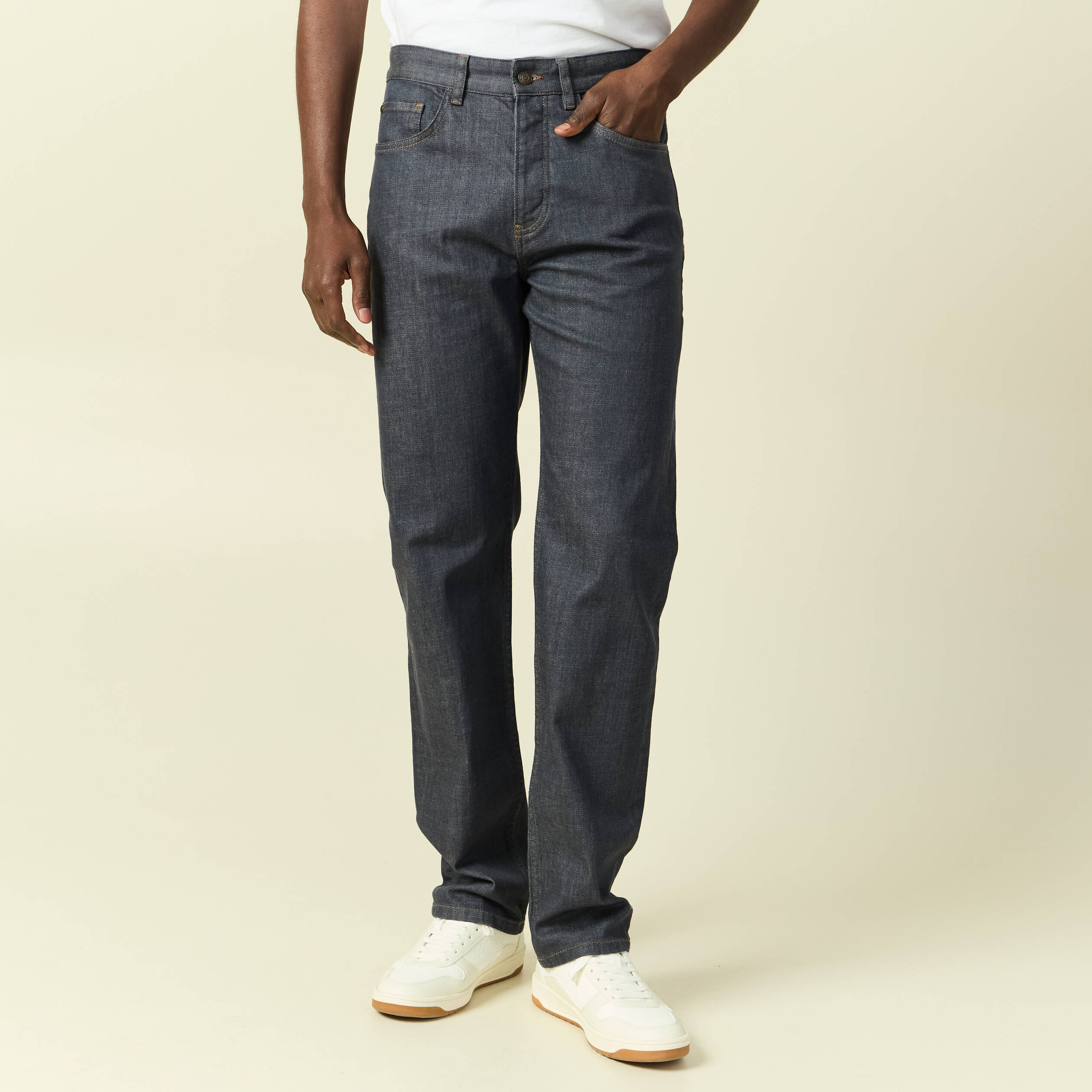 Jeans regular longueur 32 denim brut rinse homme