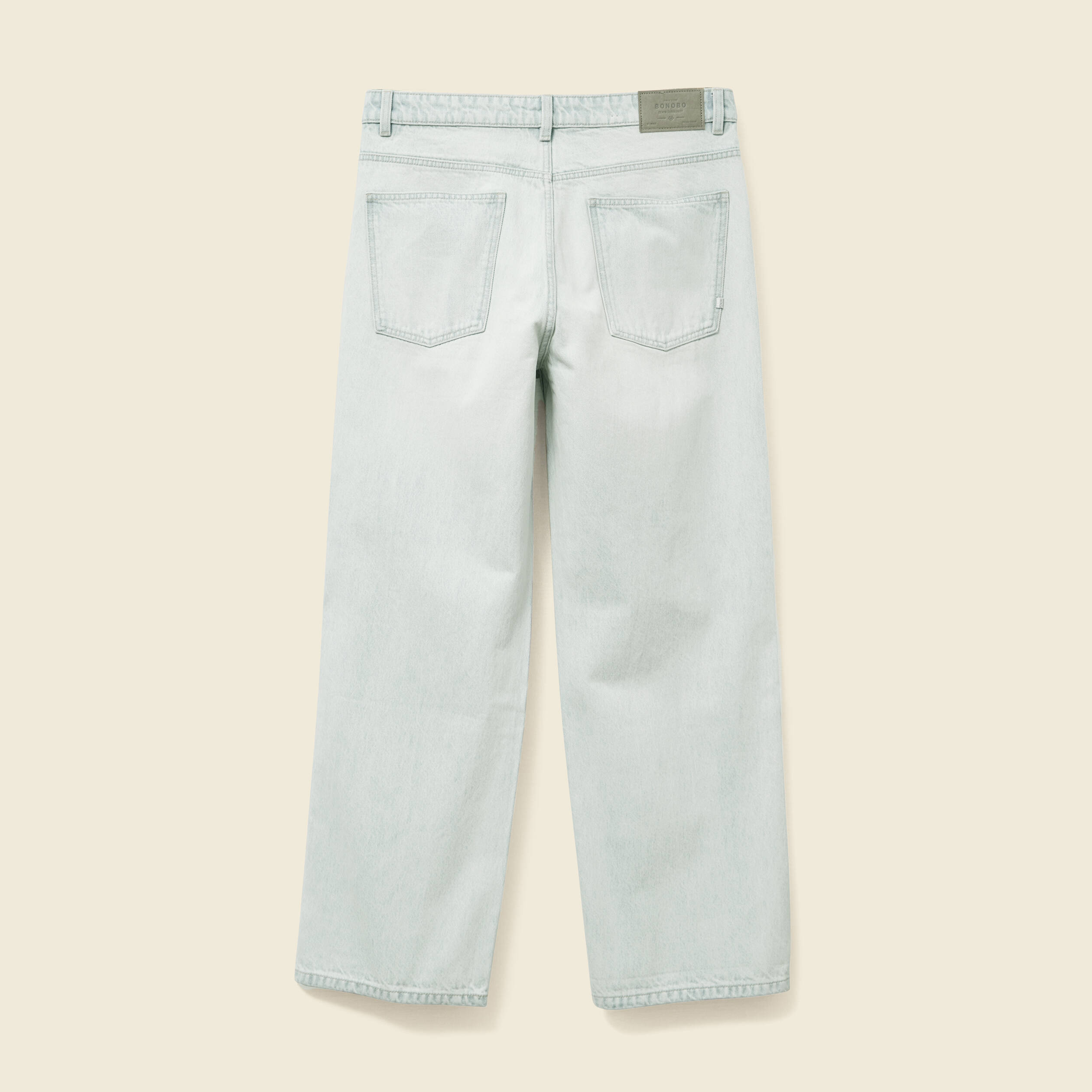 Jeans large 5 poches longueur 32 bleu ciel homme