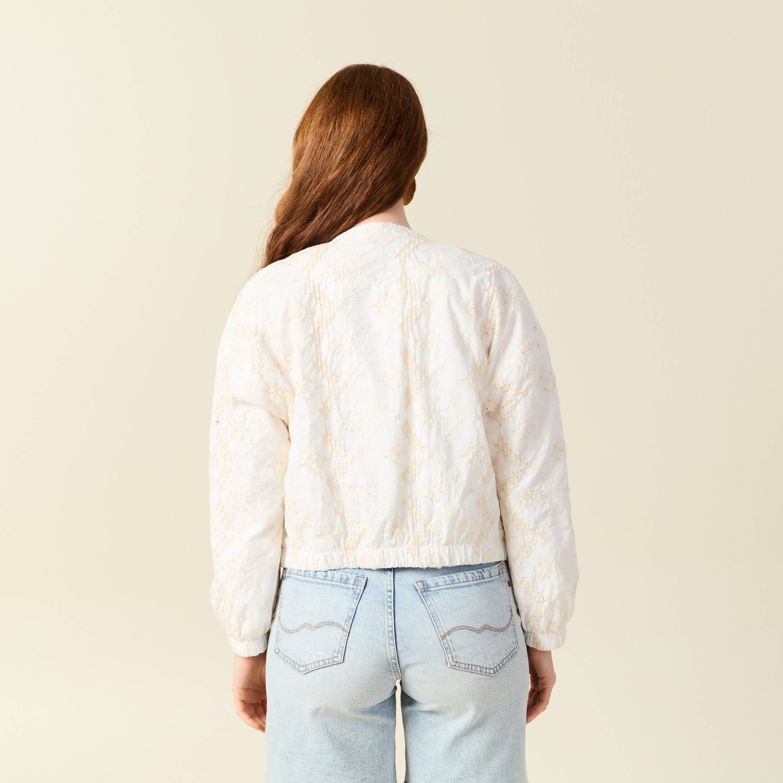 veste broderie anglaise ecru femme Veste broderie anglaise ecru femme