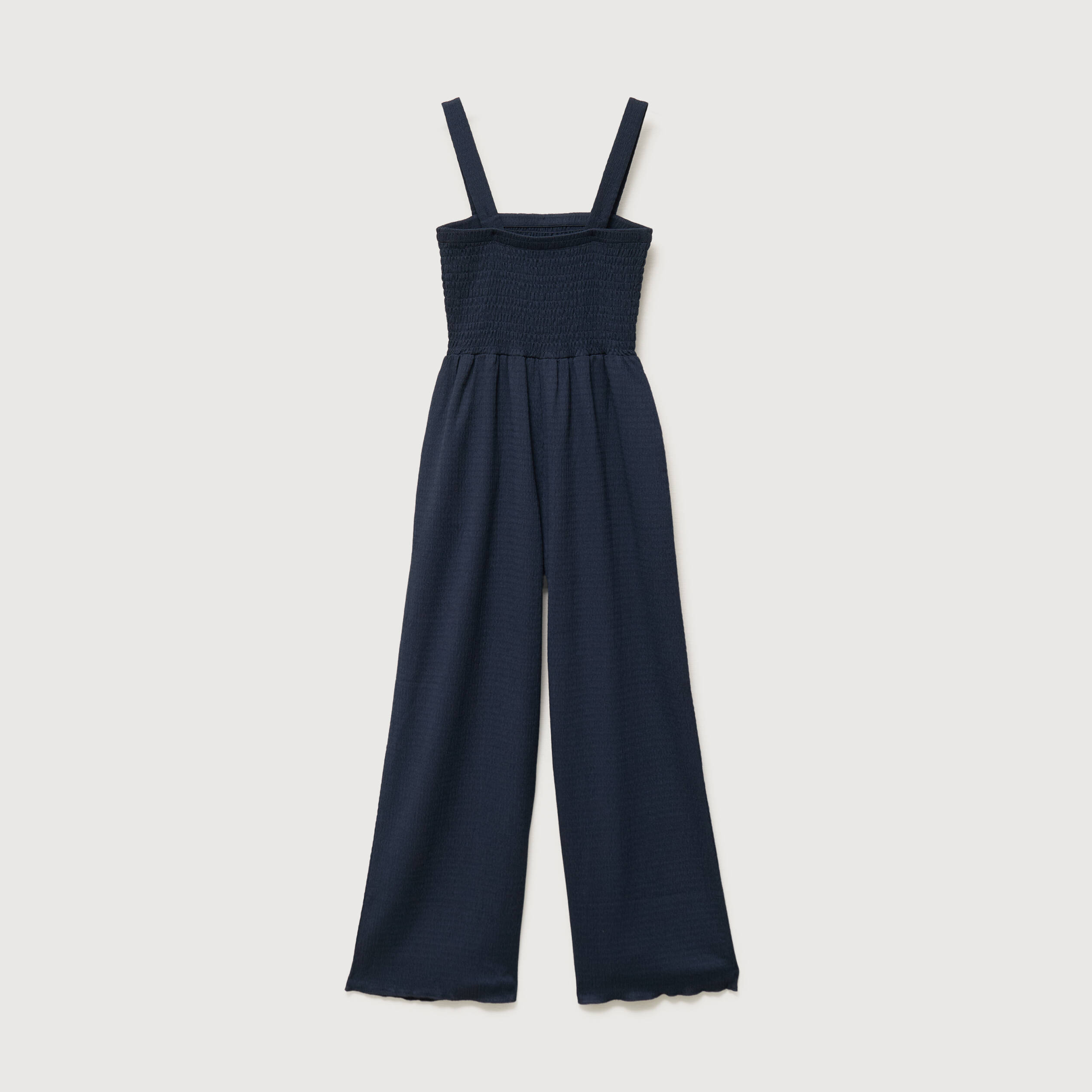 Combinaison salopette fines bretelles bleu marine femme