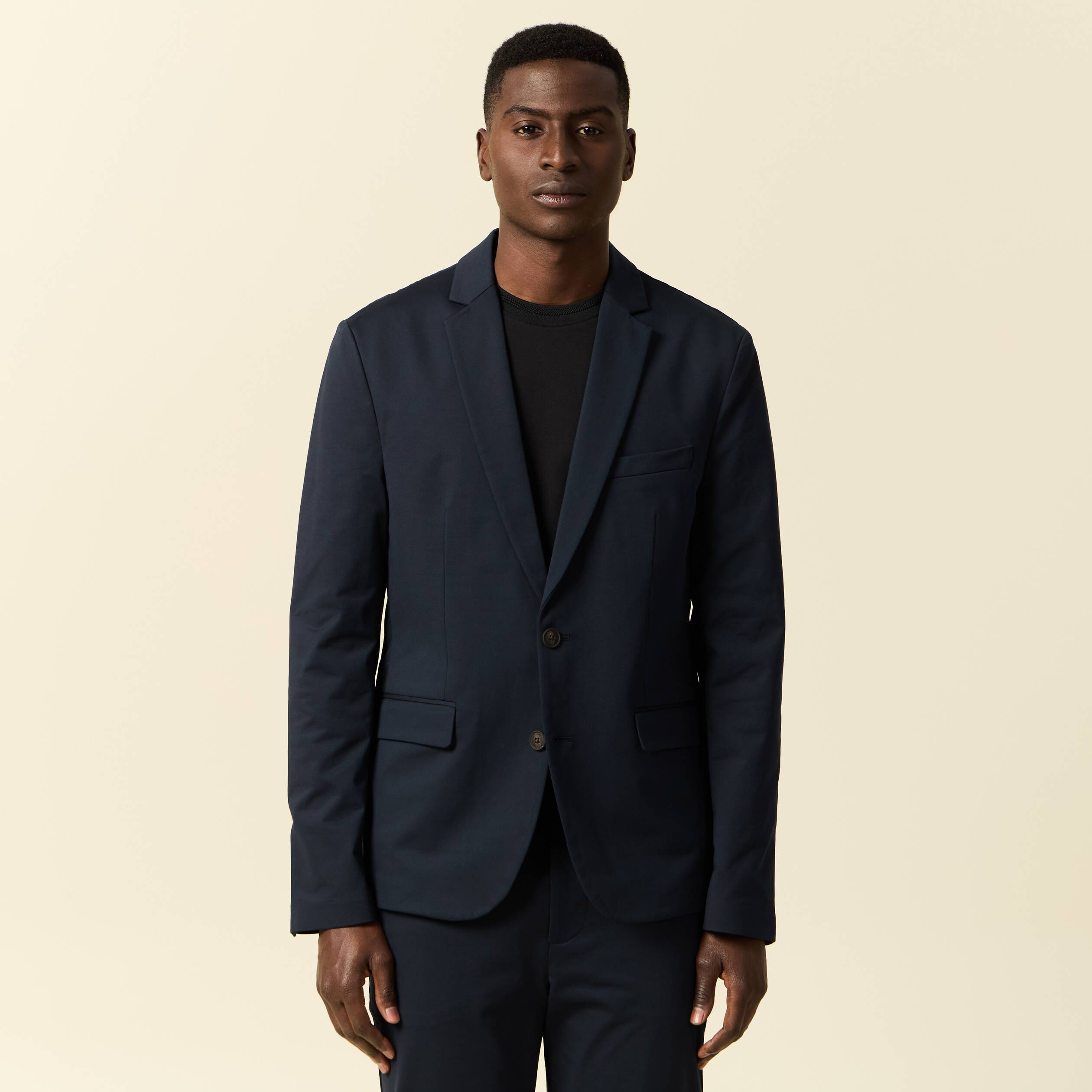 veste blazer stretch bleu marine homme Veste blazer stretch bleu marine homme