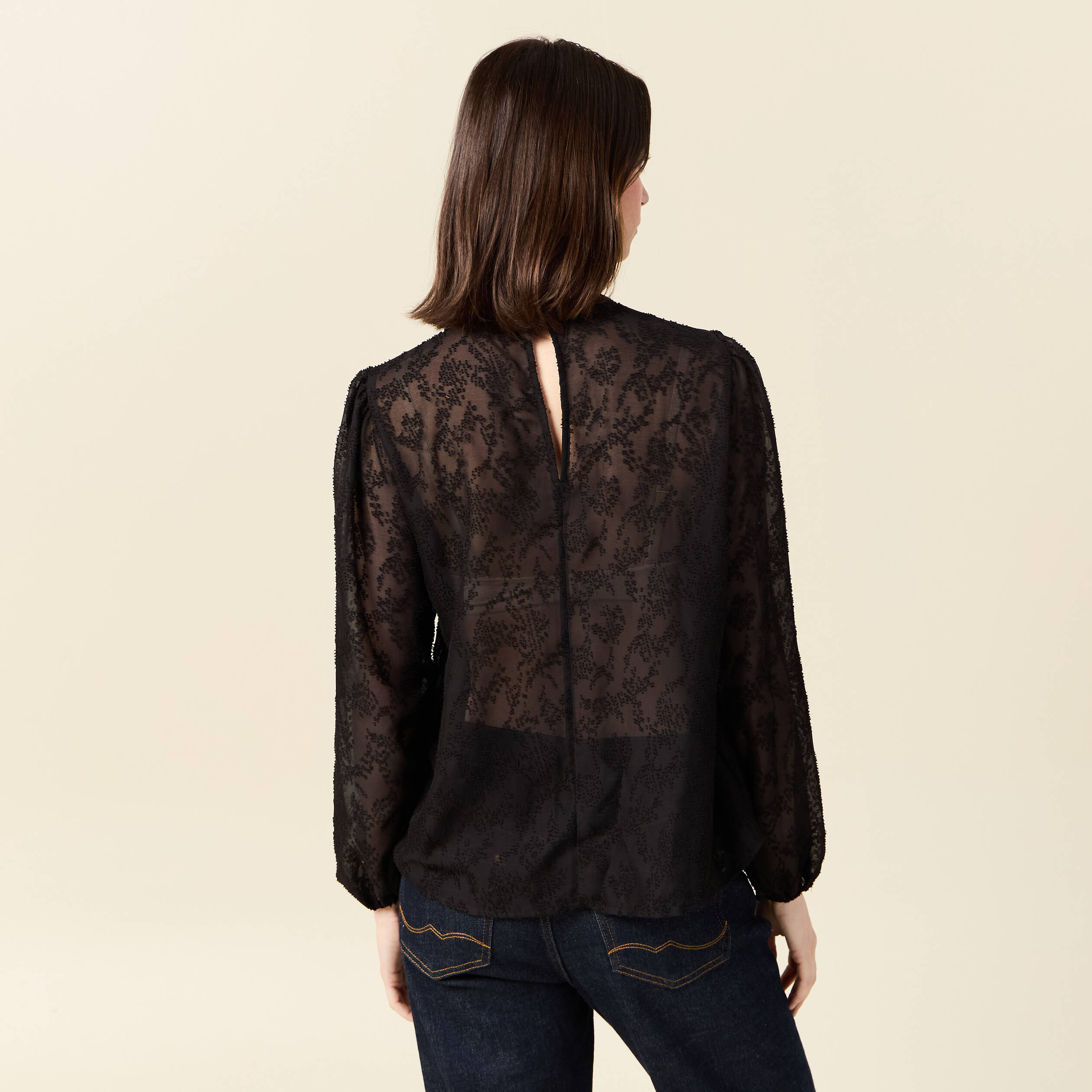 Blouse noire femme cheap