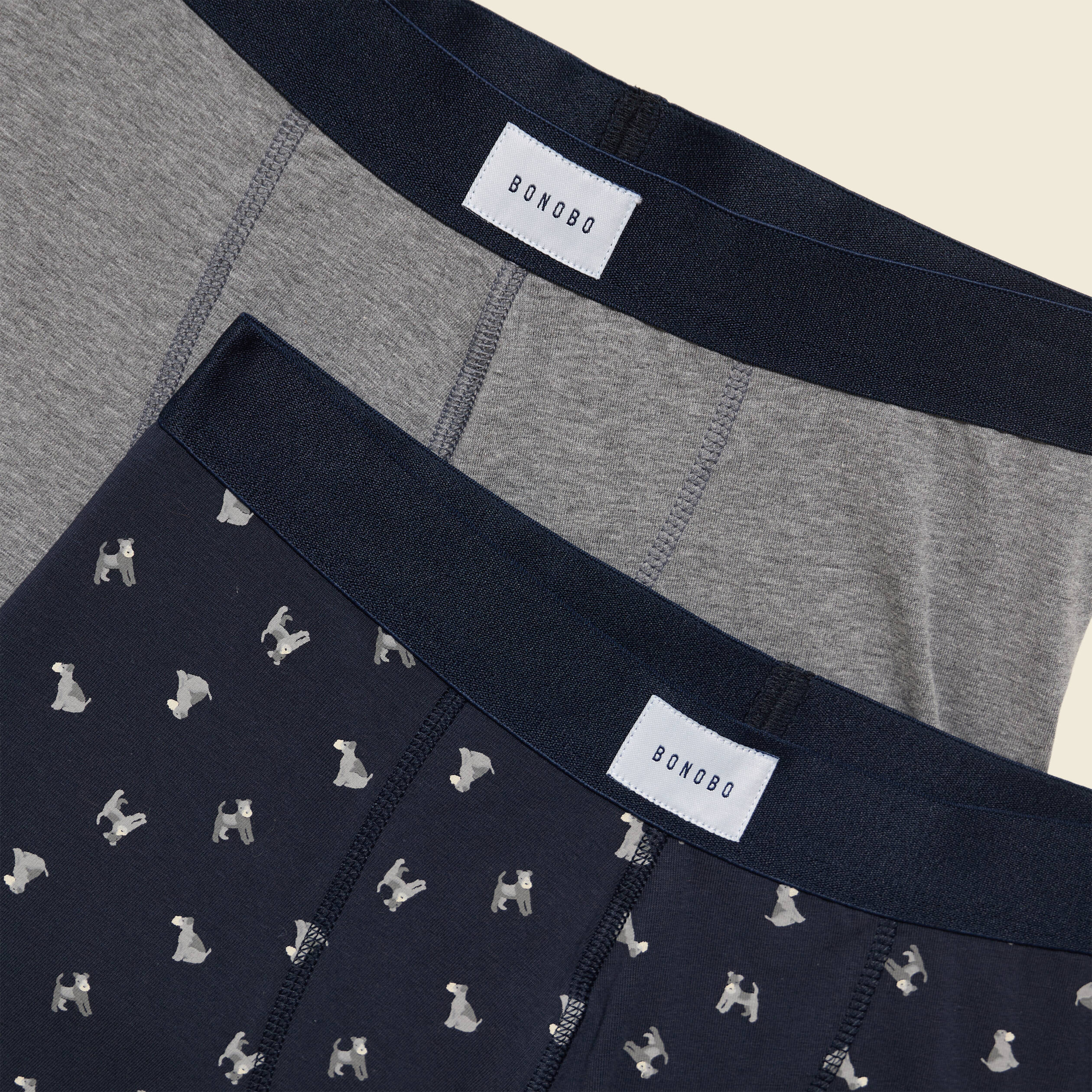 Pack de 2 boxers gris fonc&eacute; homme
