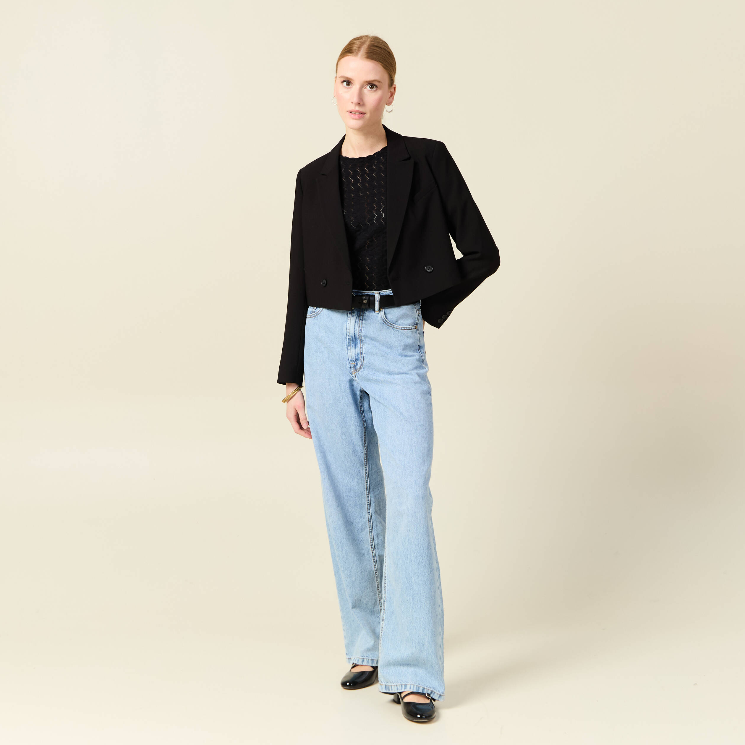 t shirt manches courtes noir femme T-shirt manches courtes noir femme