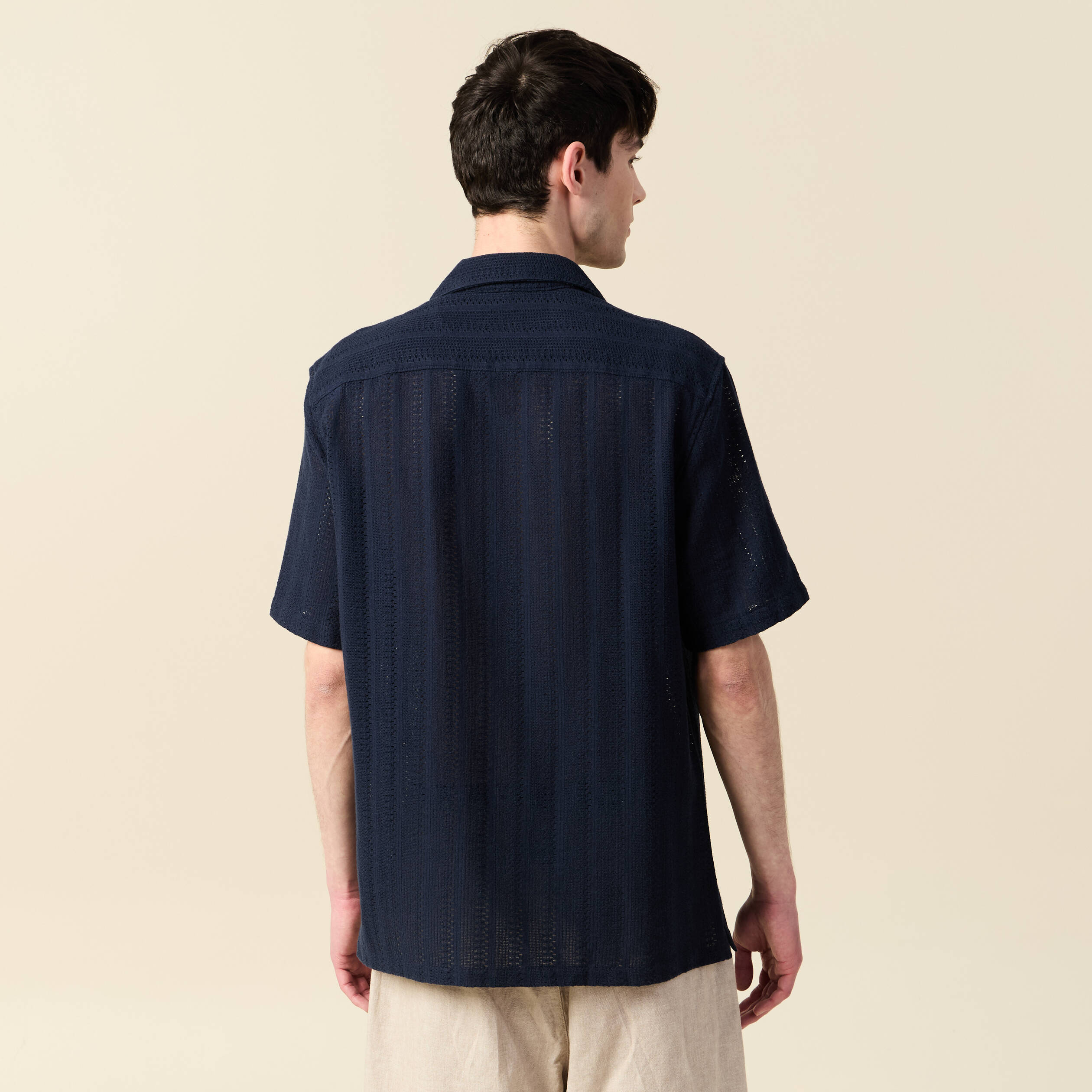 chemise manches courtes bleu marine homme Chemise manches courtes bleu marine homme