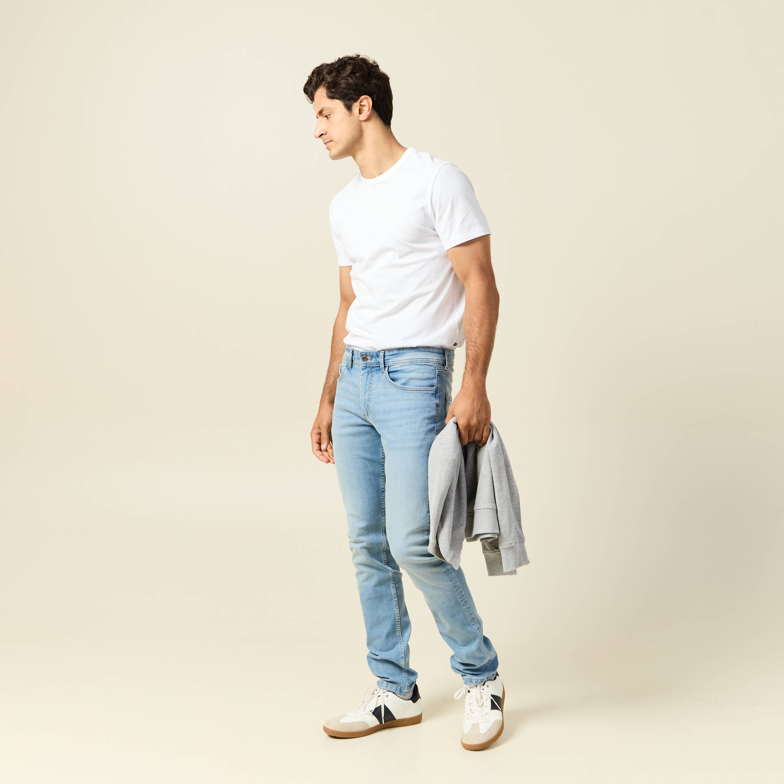 jeans slim denim used homme Jeans slim denim used homme