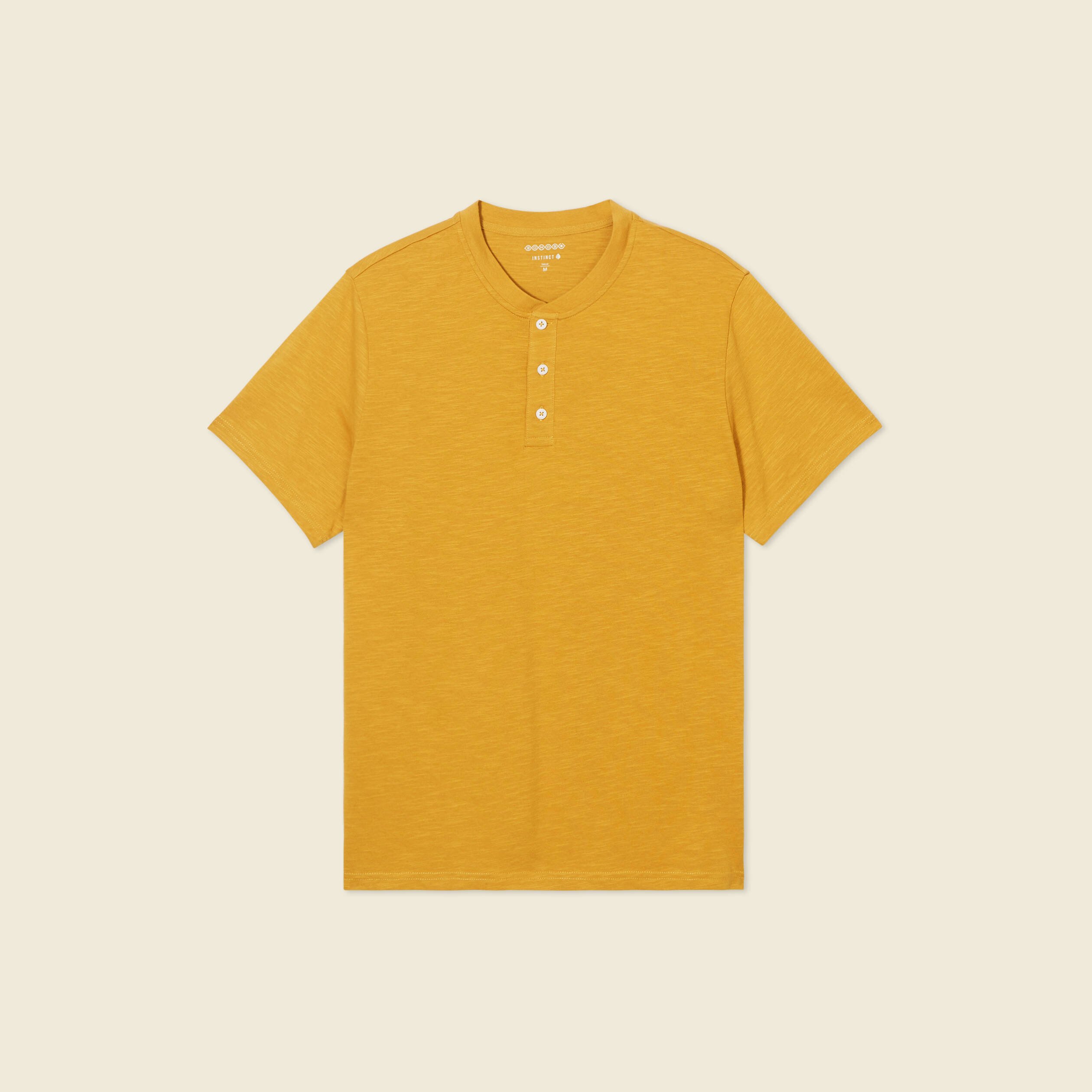 t shirt eco responsable jaune moutarde homme T-shirt éco-responsable jaune moutarde homme
