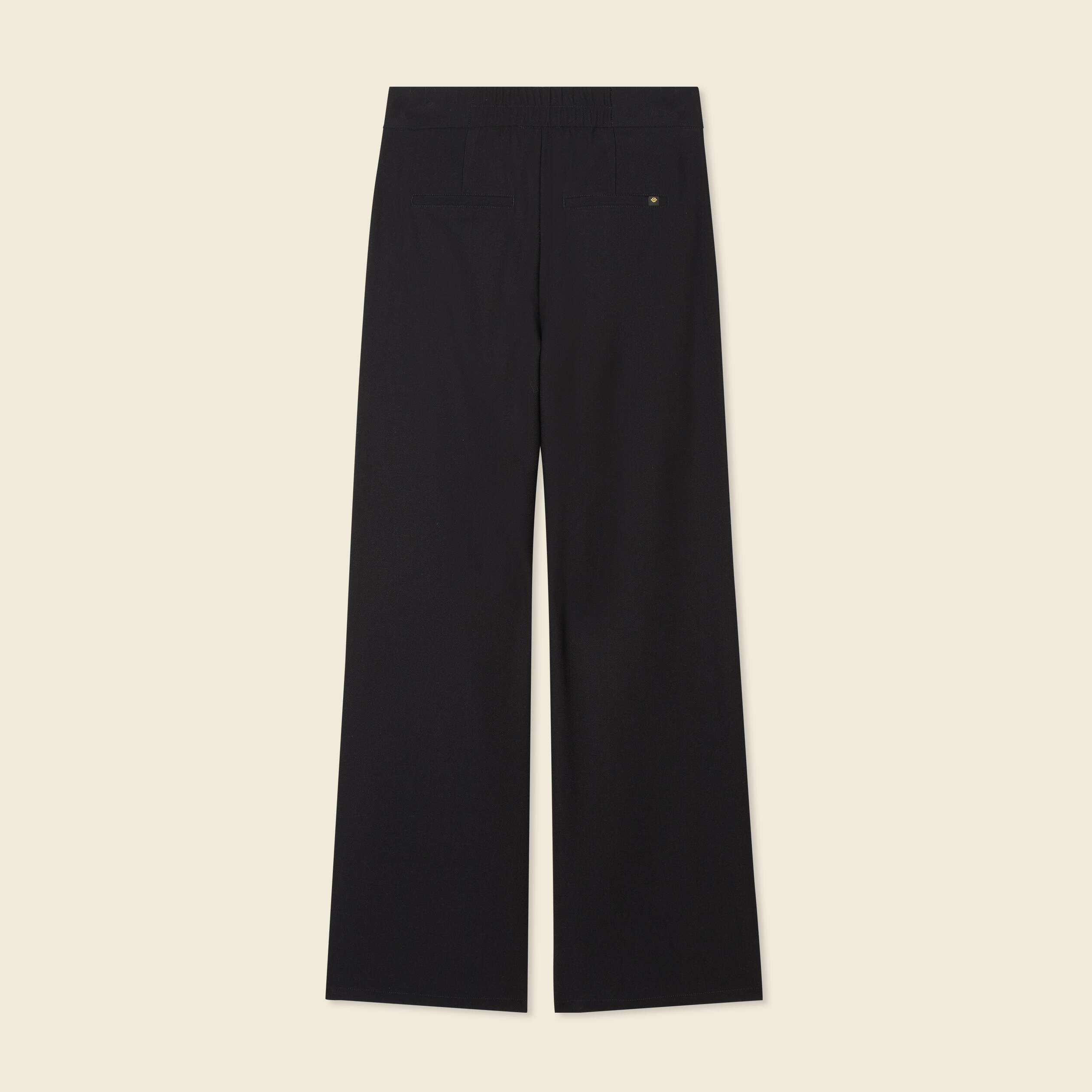 pantalon large taille haute noir femme Pantalon large taille haute noir femme