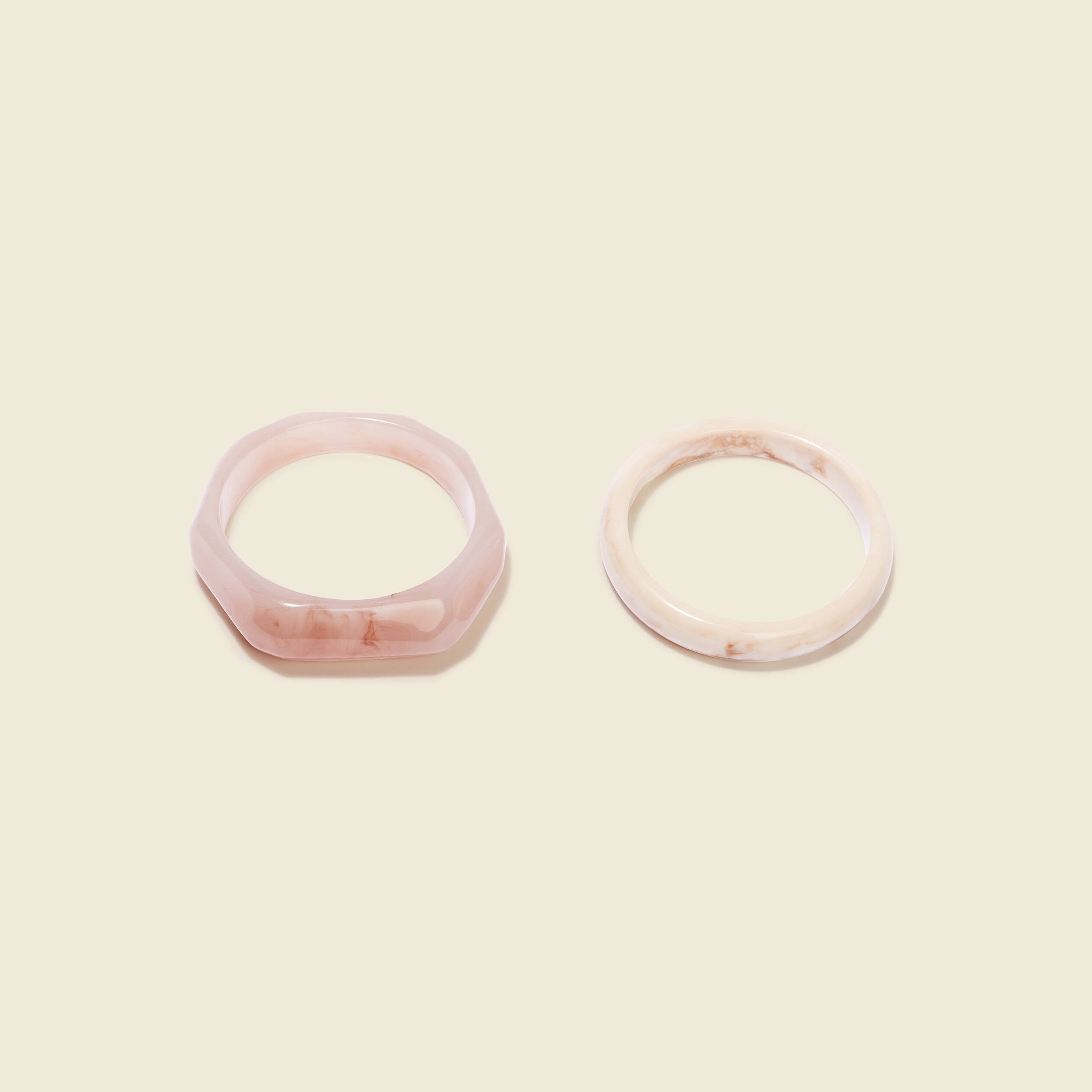 lot 2 bracelets joncs rose pastel femme Lot 2 bracelets joncs rose pastel femme