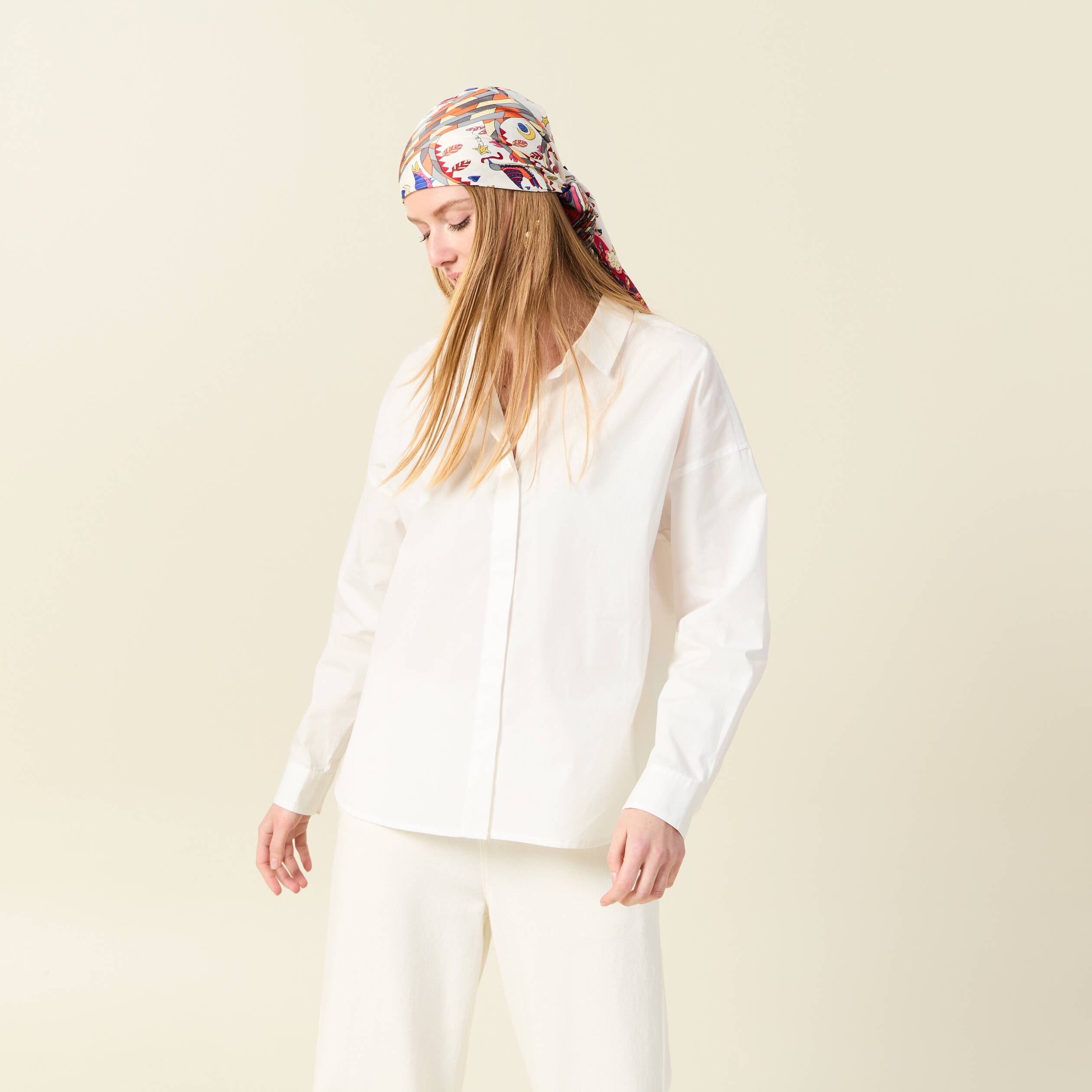 chemise eco responsable ecru femme Chemise éco-responsable ecru femme