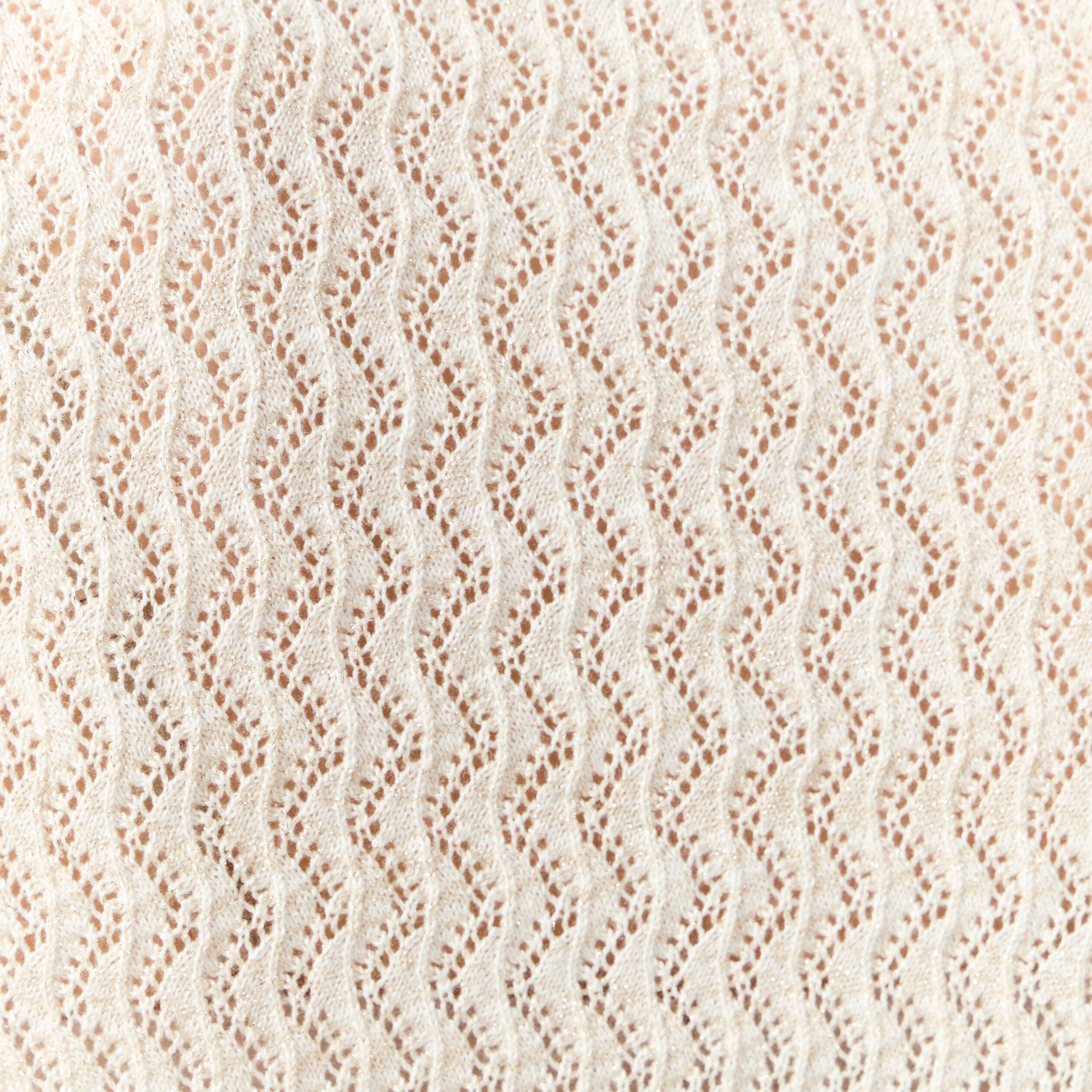 Pull manches courtes creme femme