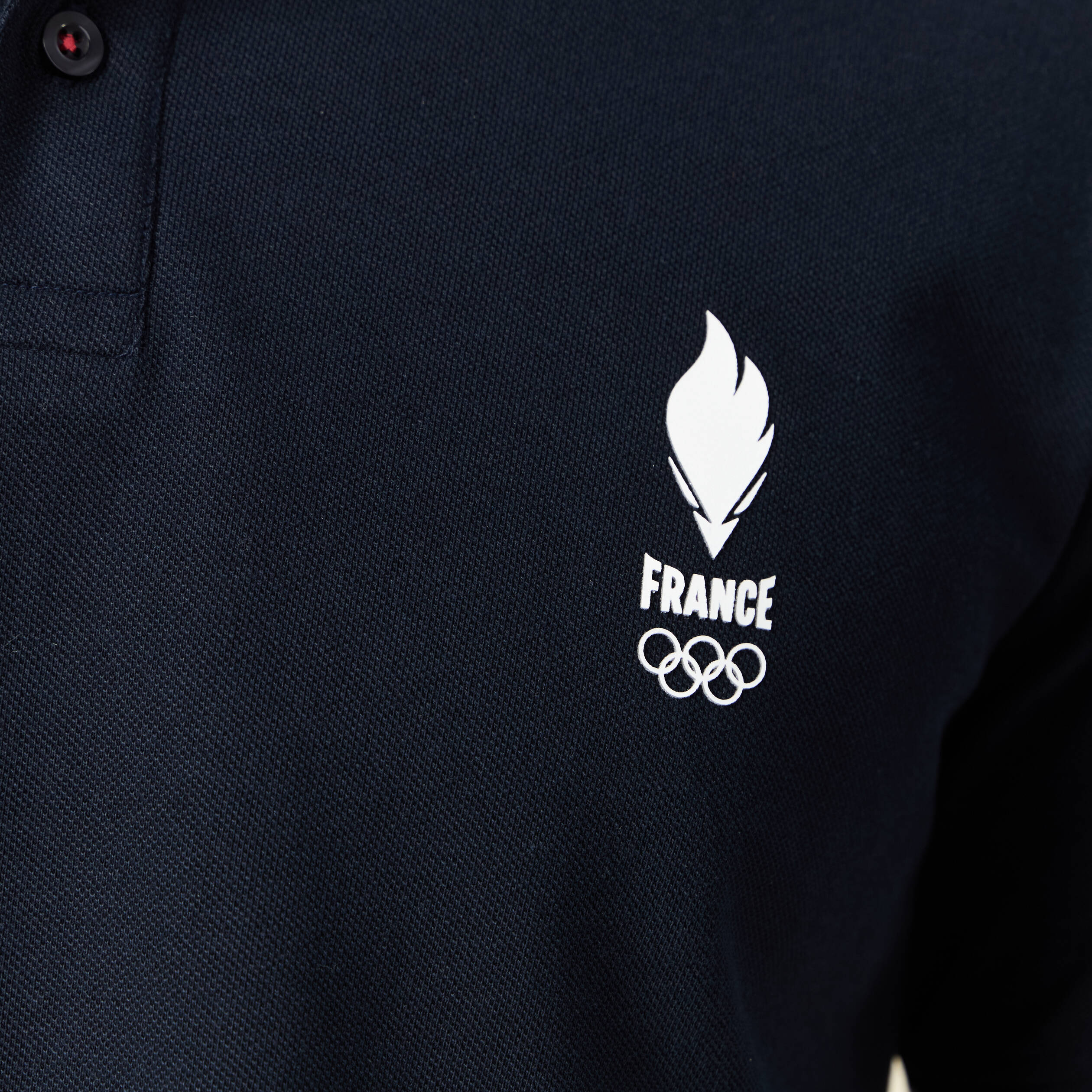 Polo manches courtes bleu marine homme