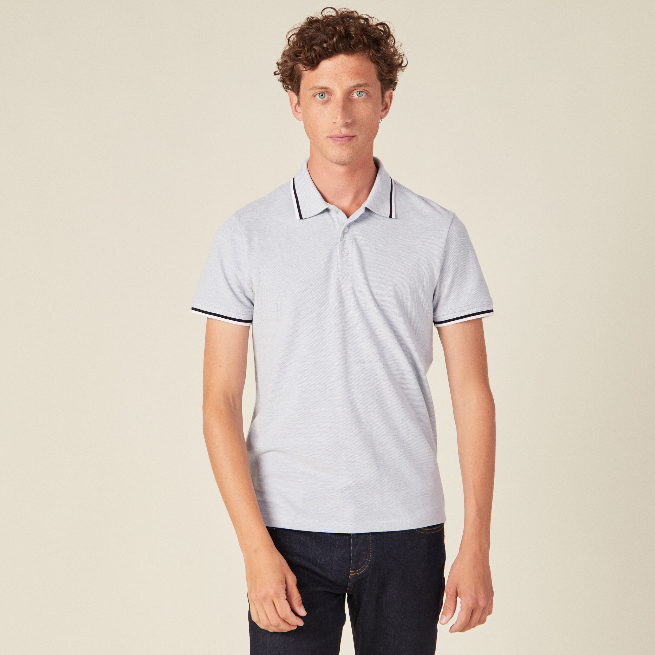 polo manches courtes bleu clair homme Polo manches courtes bleu clair homme