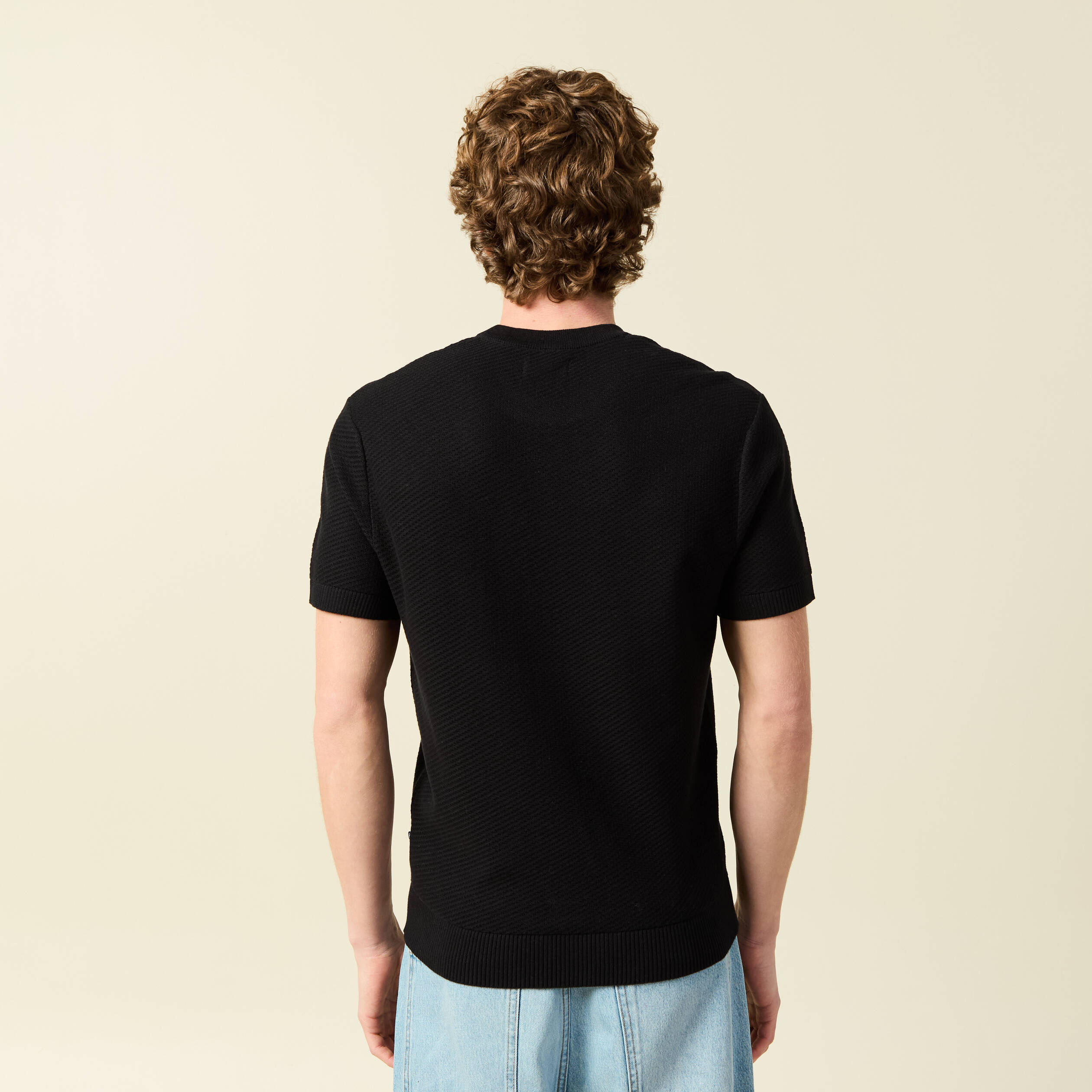 T-shirt en coton noir homme