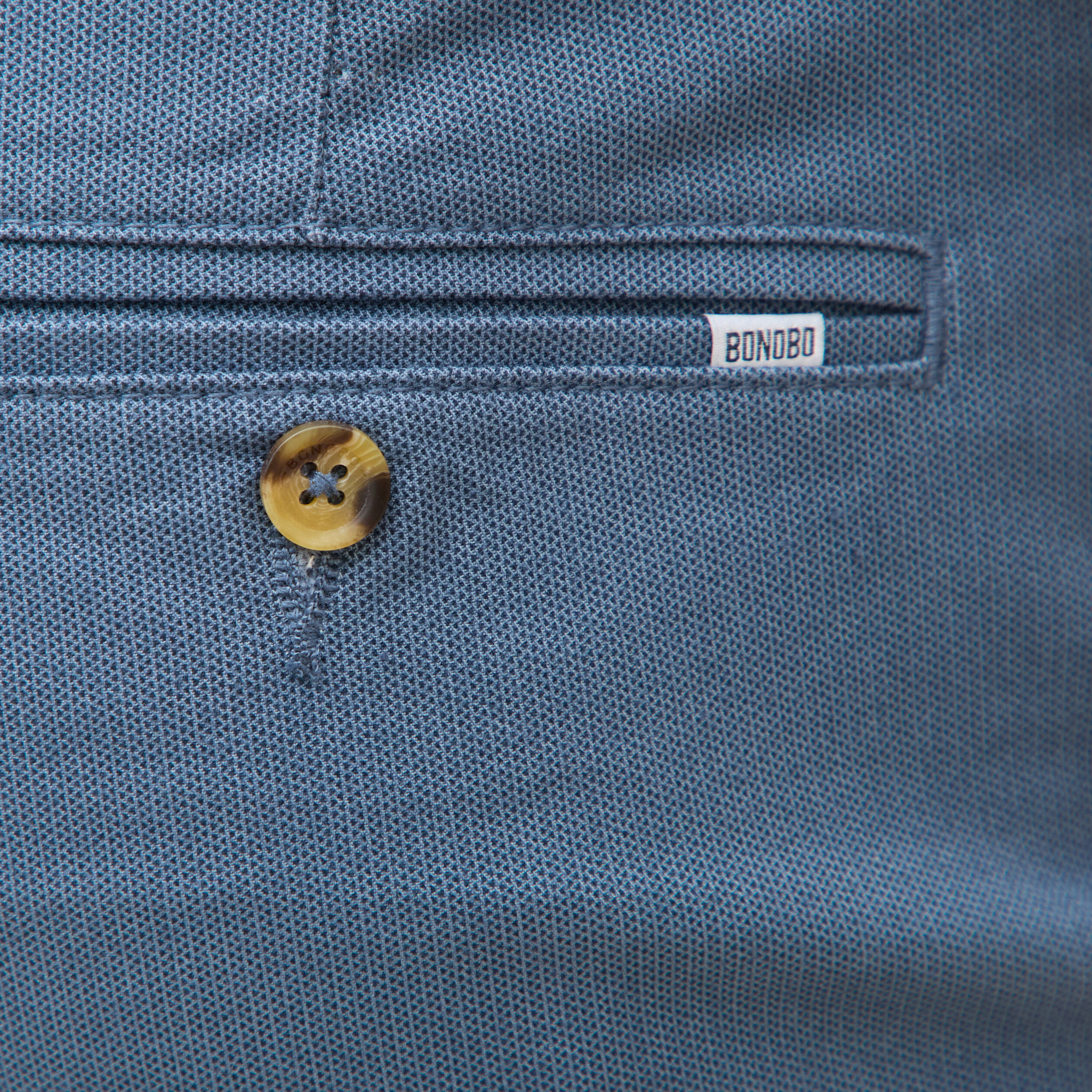 Pantalon chino slim bleu fonc&eacute; homme
